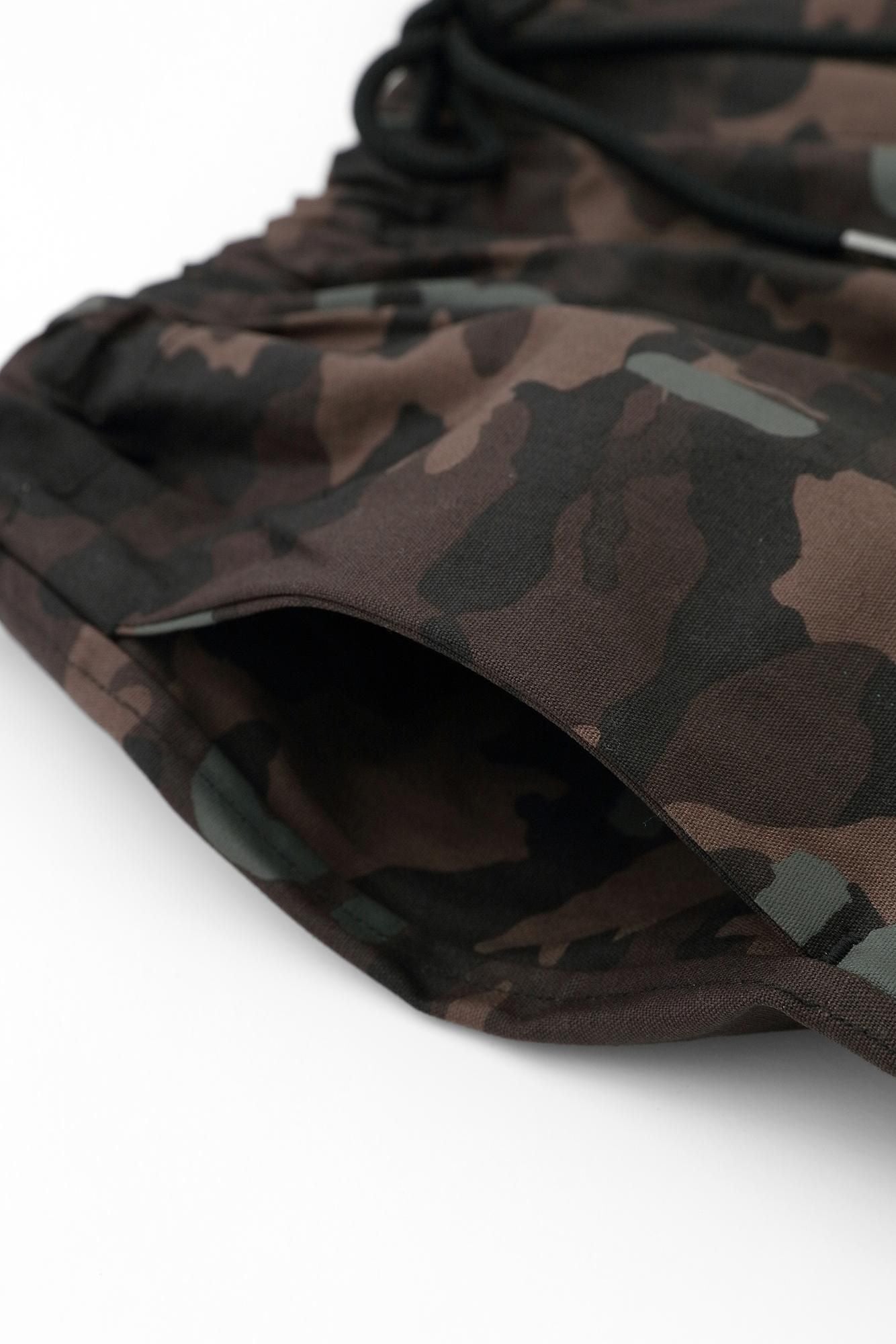 コットンキャンバス カーゴパンツ／camo SO-SU-U 銀煤竹（ぎんすすたけ）