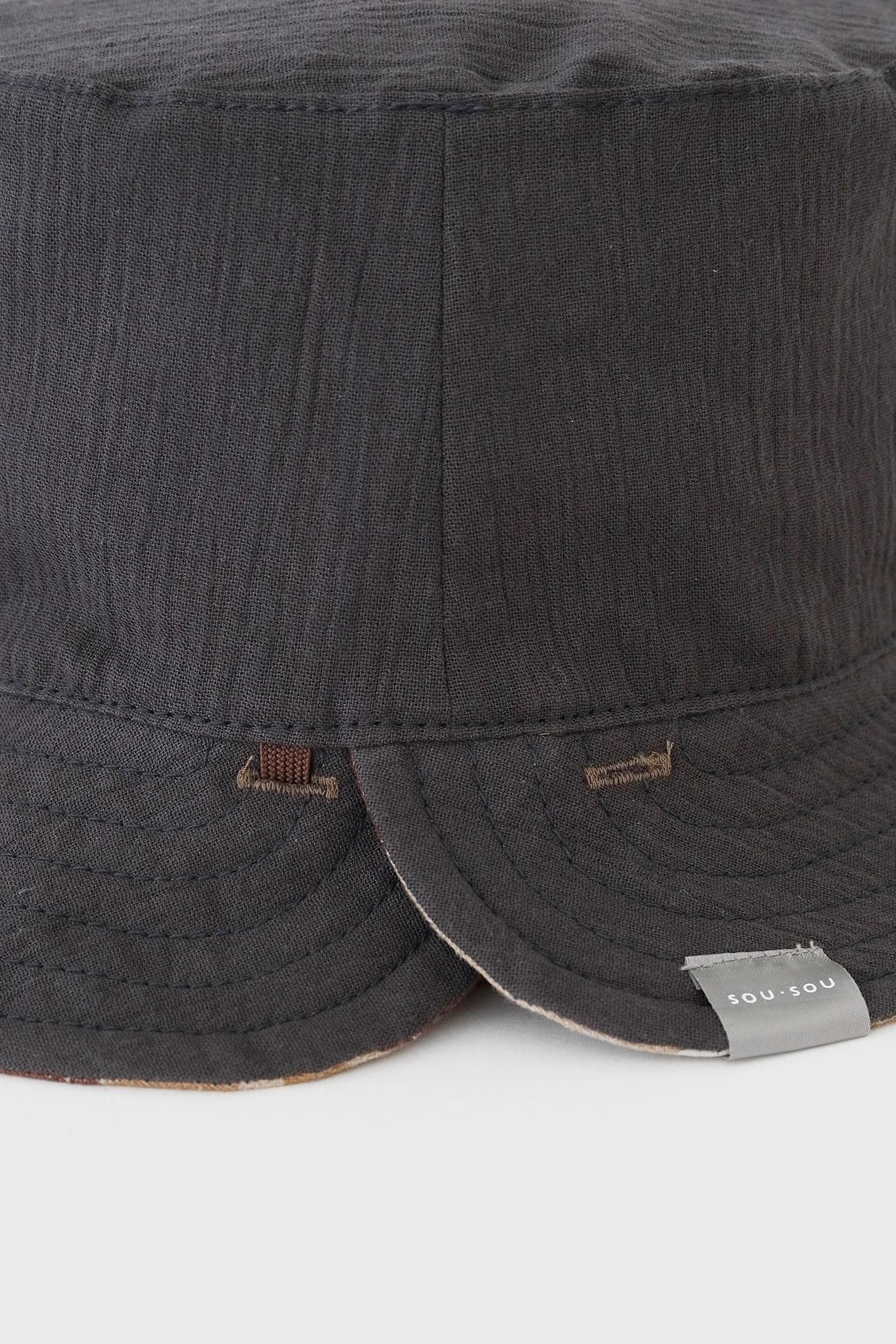 麻斜紋織 雙面用BIKE 帽子／獵鴨迷彩SO-SU-U十數 白茶色