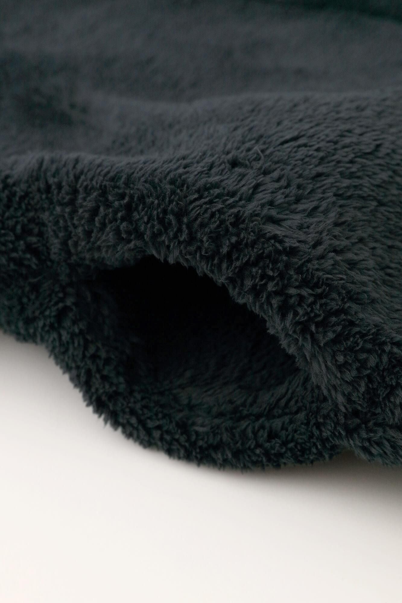 ボア Vネック ライトチュニックコート／濃紺（のうこん）