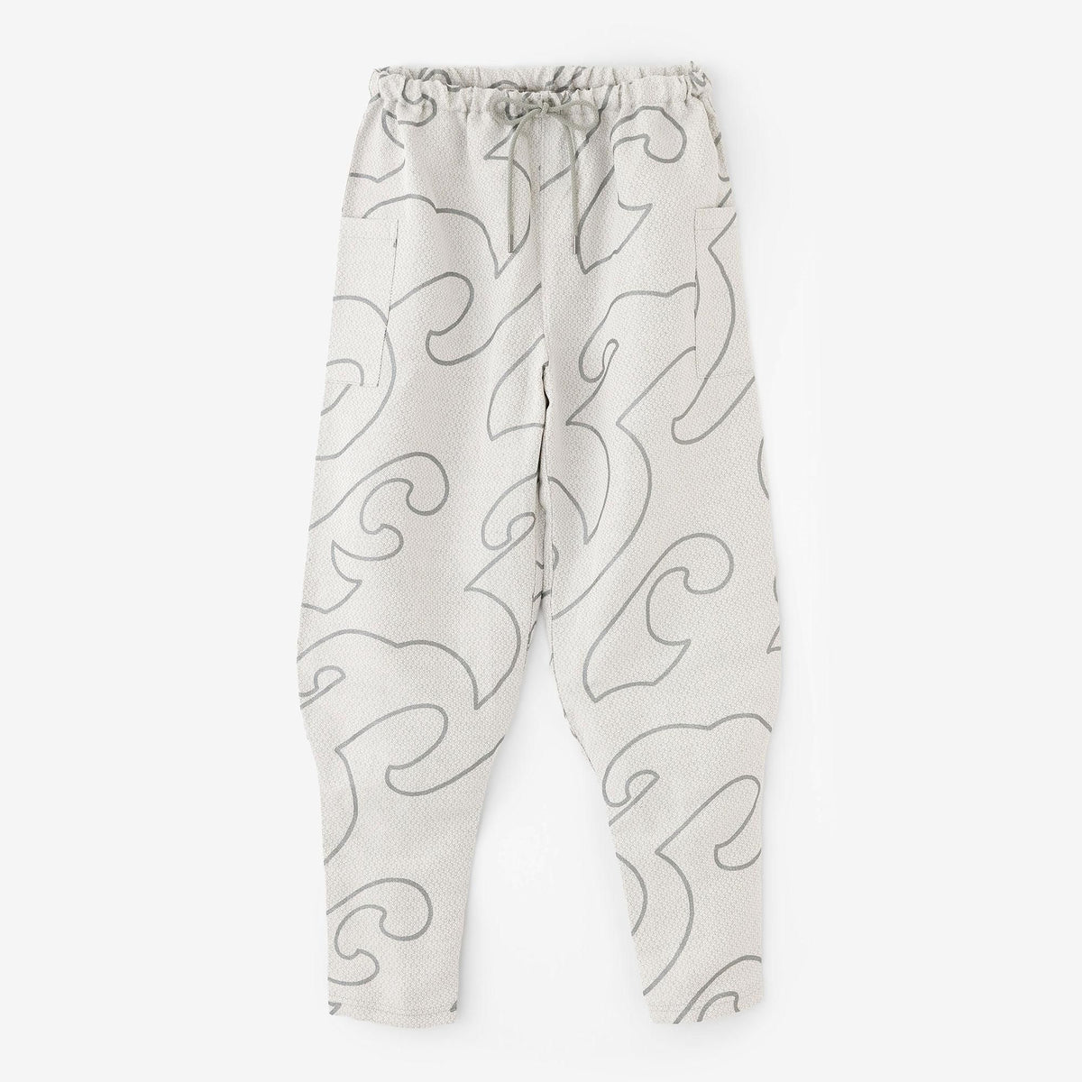 麻レーヨン ドビー織 裁付（たっつけ）えんゆう穿き／万波（まんぱ