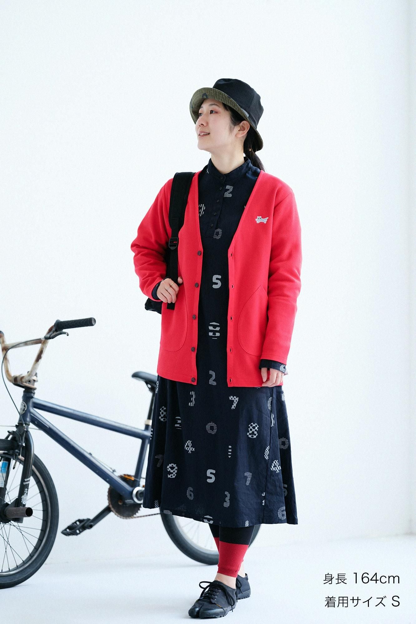 KanoGorgeousNiTsuTo V-neck L/S cardigaModern./ Red