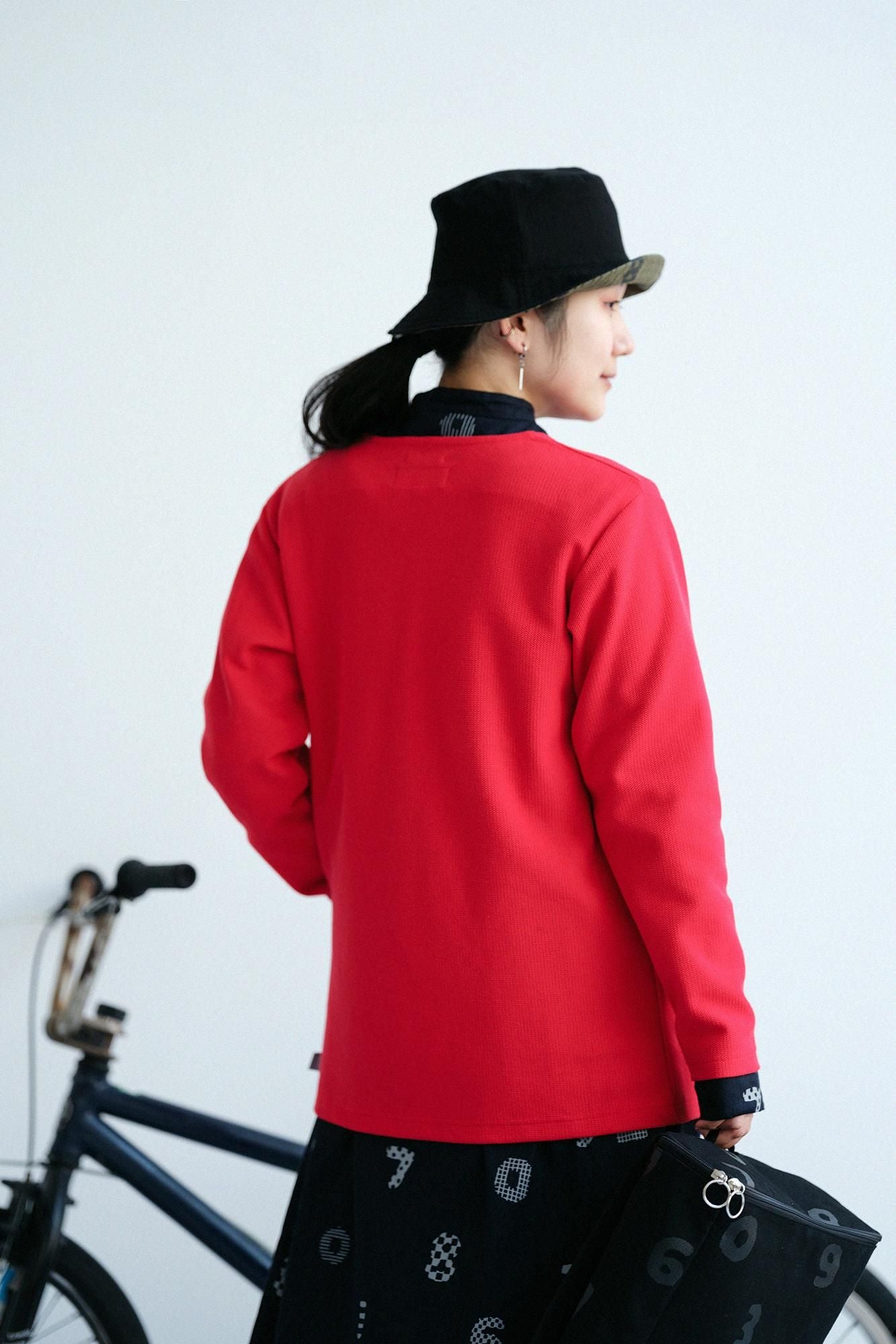KanoGorgeousNiTsuTo V-neck L/S cardigaModern./ Red