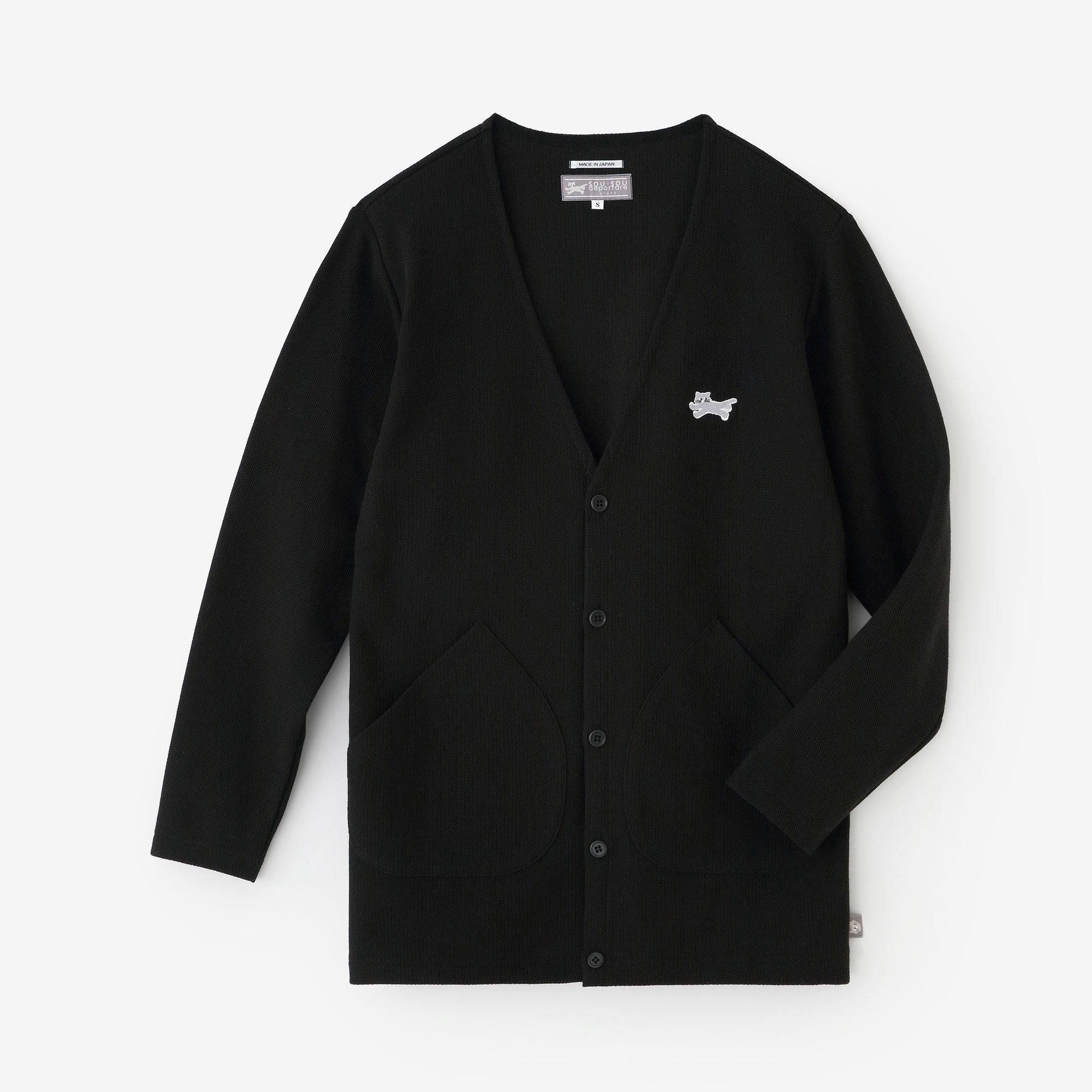 【仅限网购】Kanoko 针织 V 领 L/S 开衫/黑色