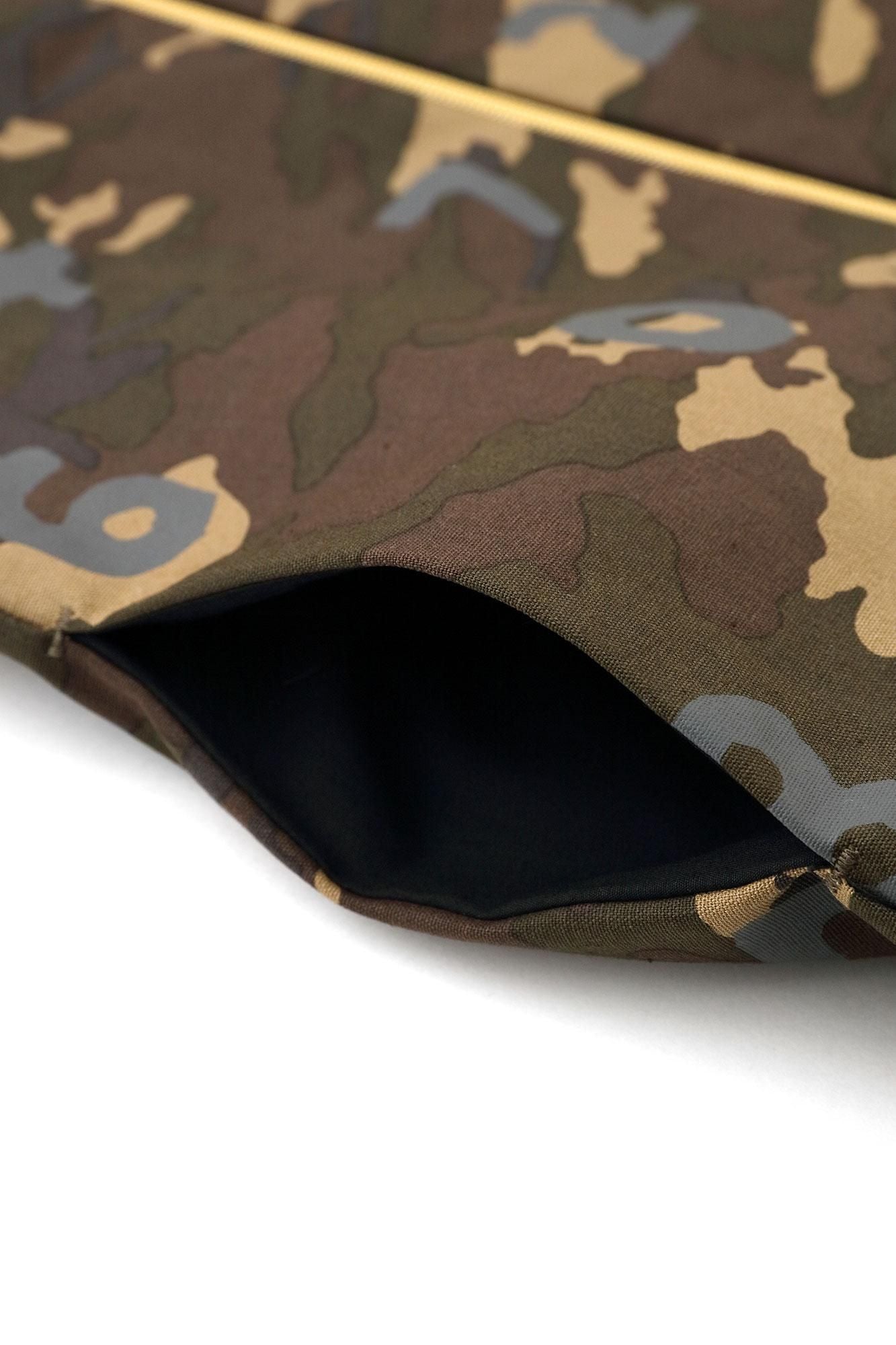 棉花帆布拉式连帽外套/迷彩SO-SU-U Mugwort Dye（Kuwazome）