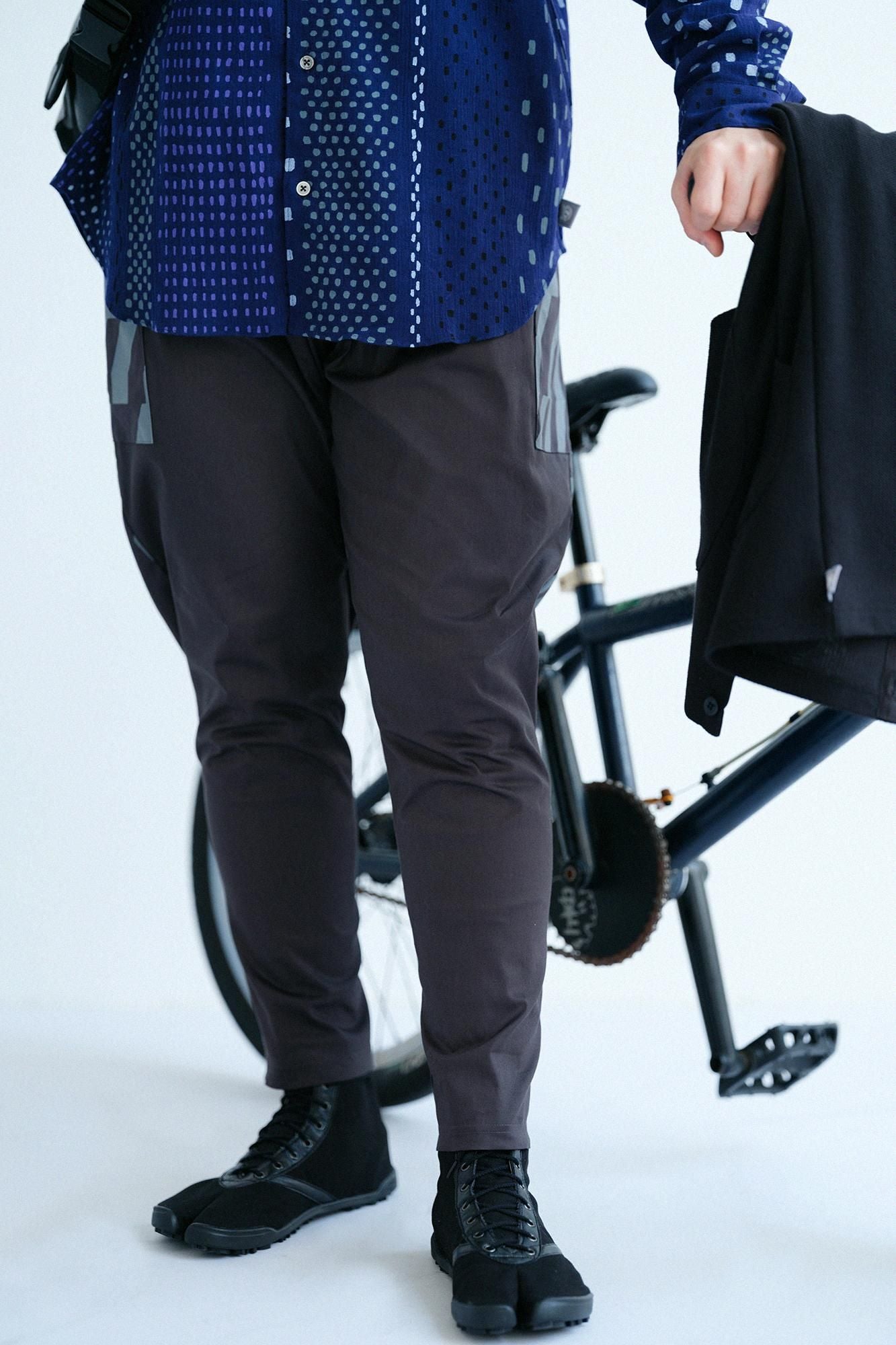 Stretch Ratine Weave BIKE Jodhpur / Dark Grey × Gradient