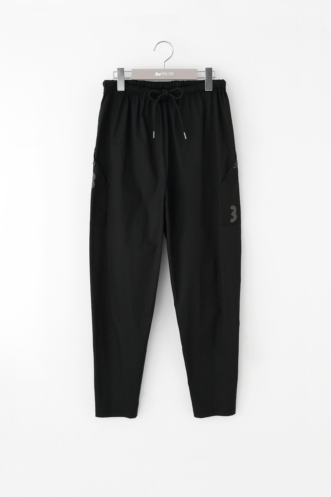 Stretch Ratine Weave BIKE Jodhpur / Black × SO-SU-U