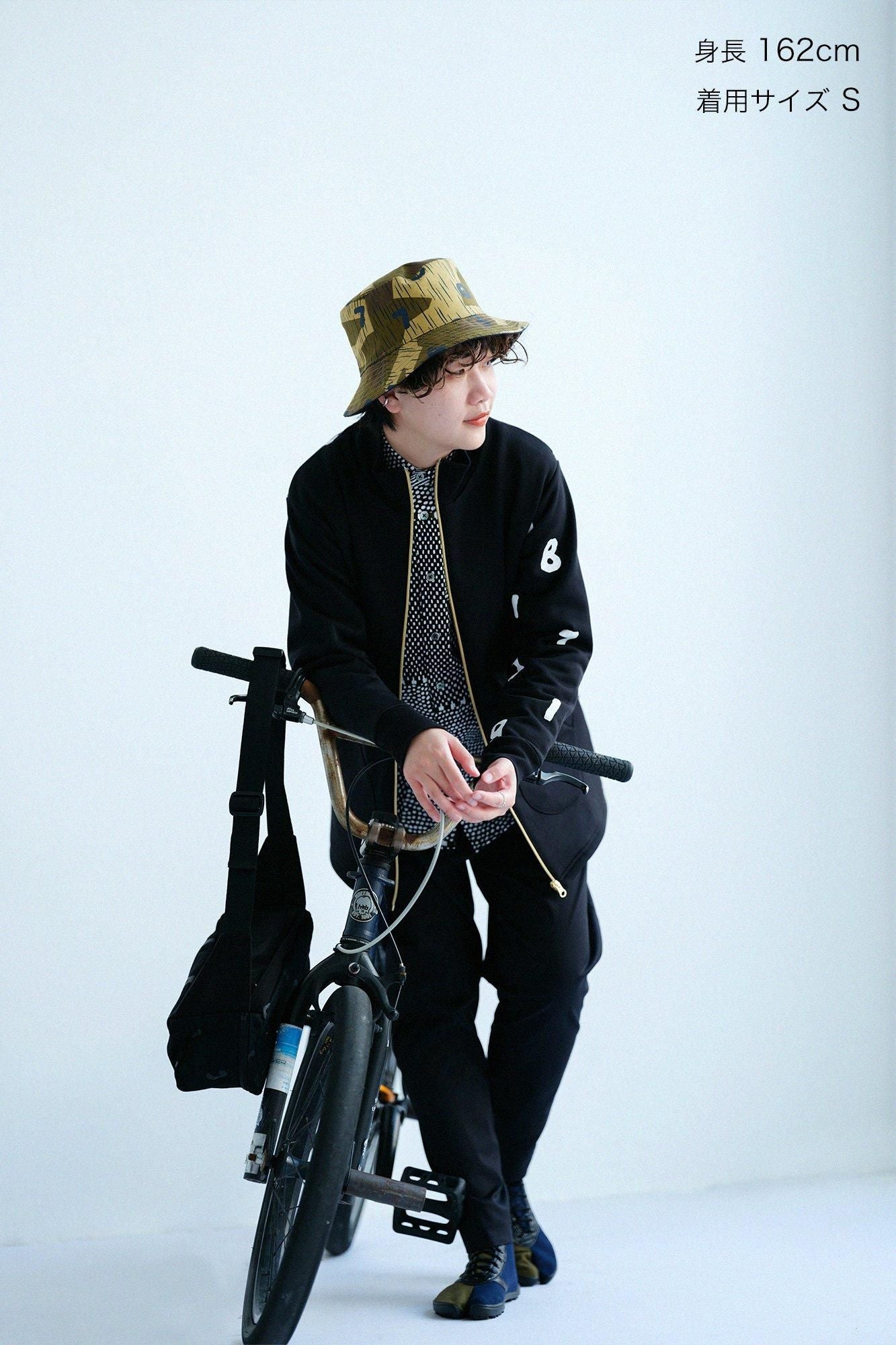 Stretch Ratine Weave BIKE Jodhpur / Black × SO-SU-U