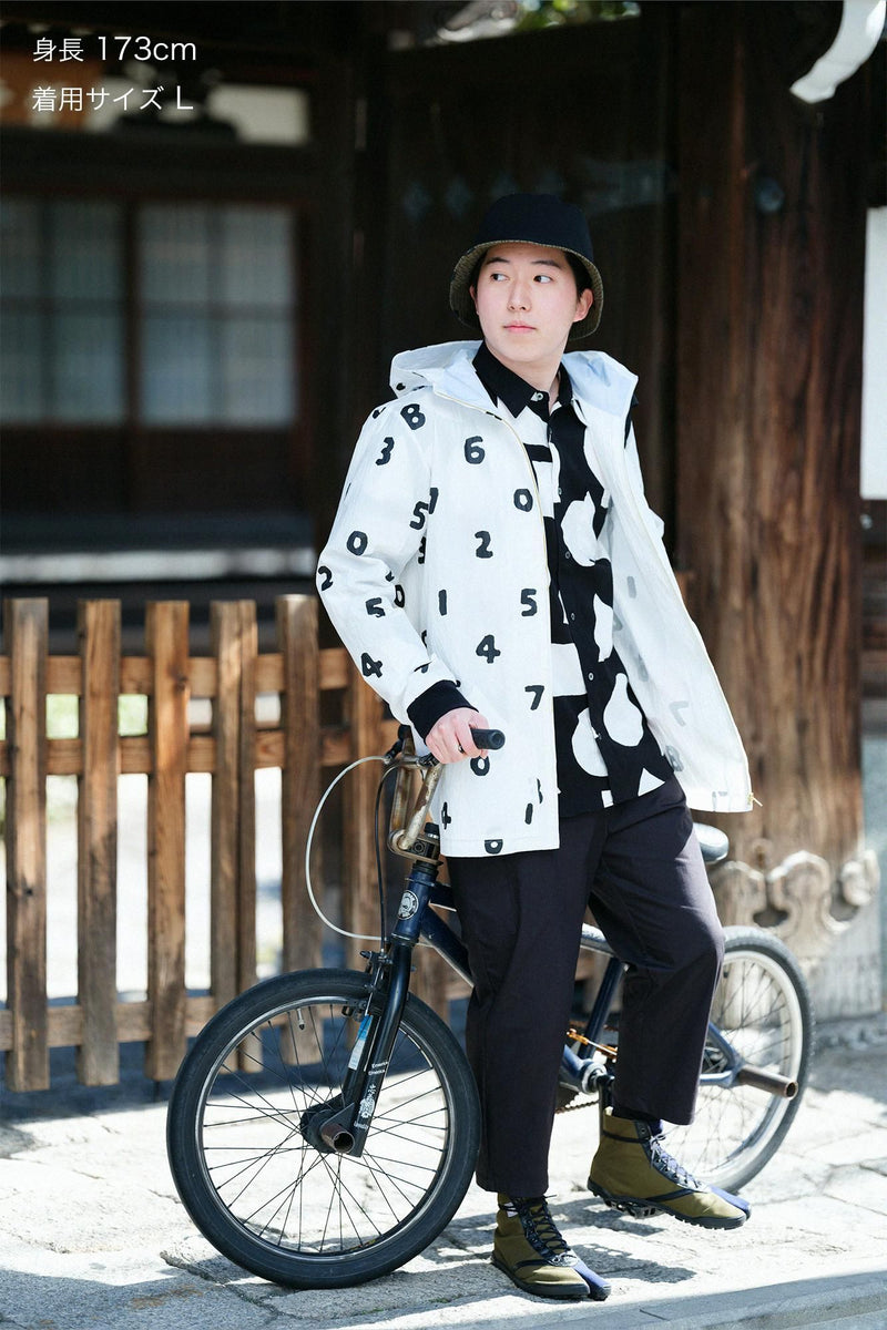 Parka BIKE en tissu machine à écrire