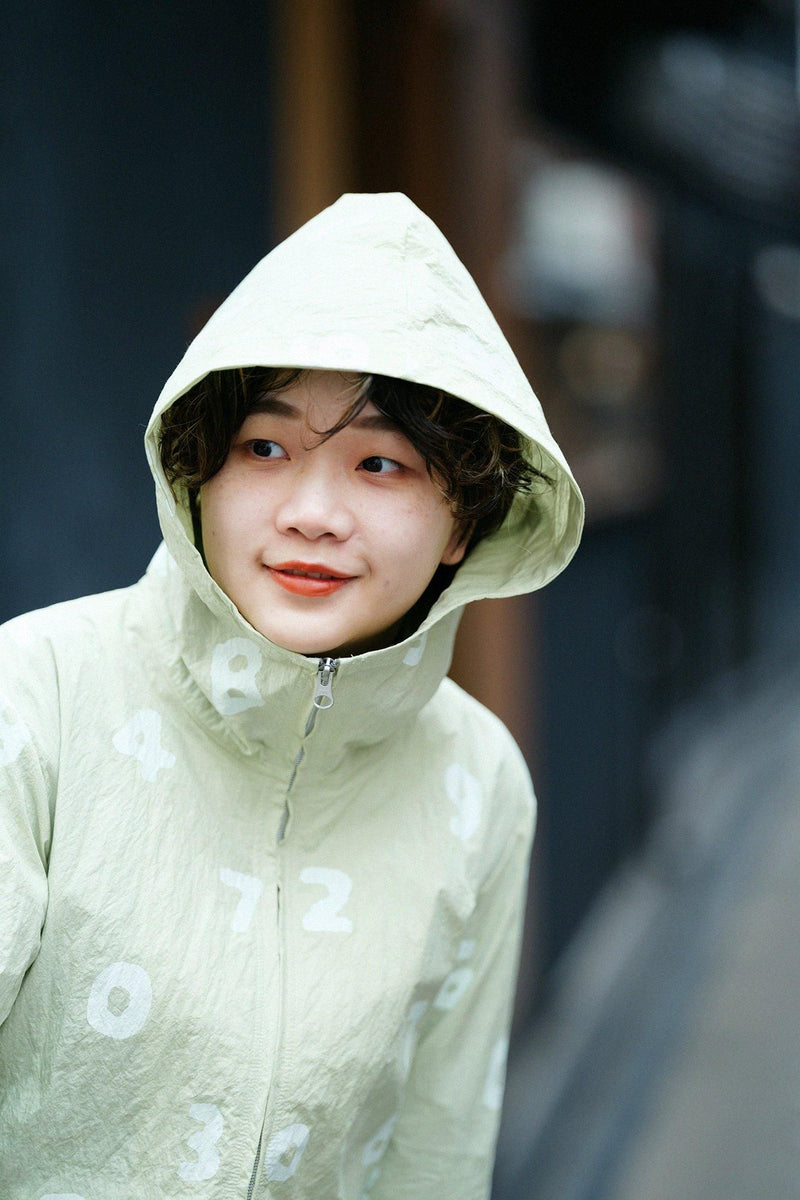 Parka BIKE en tissu machine à écrire