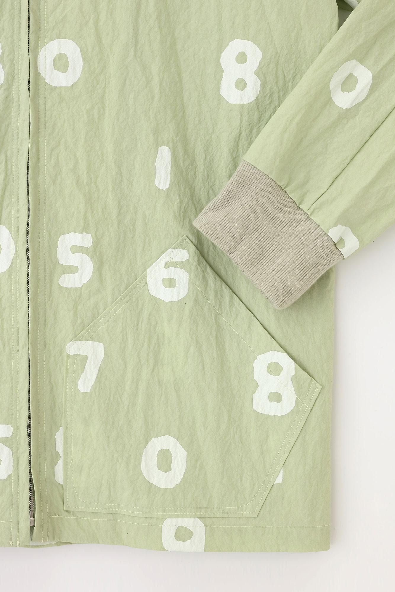 [僅在線]打字機布 BIKE 連帽外套／SO-SU-U十數 嫩芽色