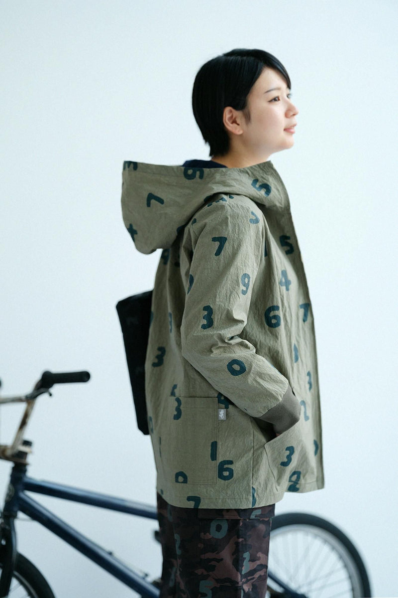 Parka BIKE en tissu machine à écrire