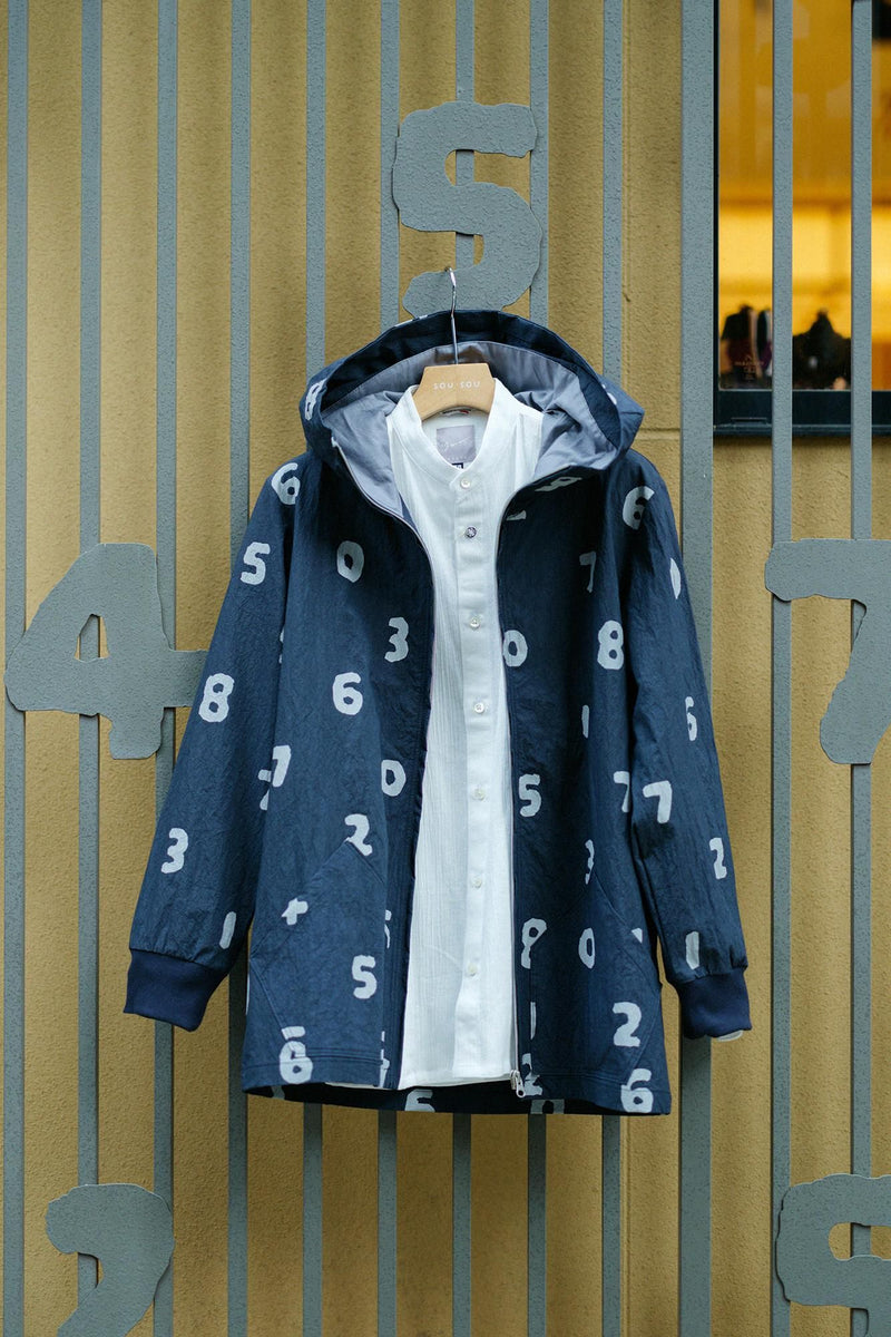 Parka BIKE en tissu machine à écrire