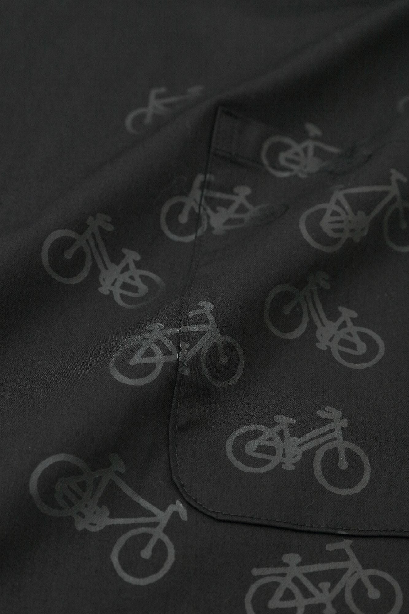 斜紋織 ZIP UP連帽外套／黑色