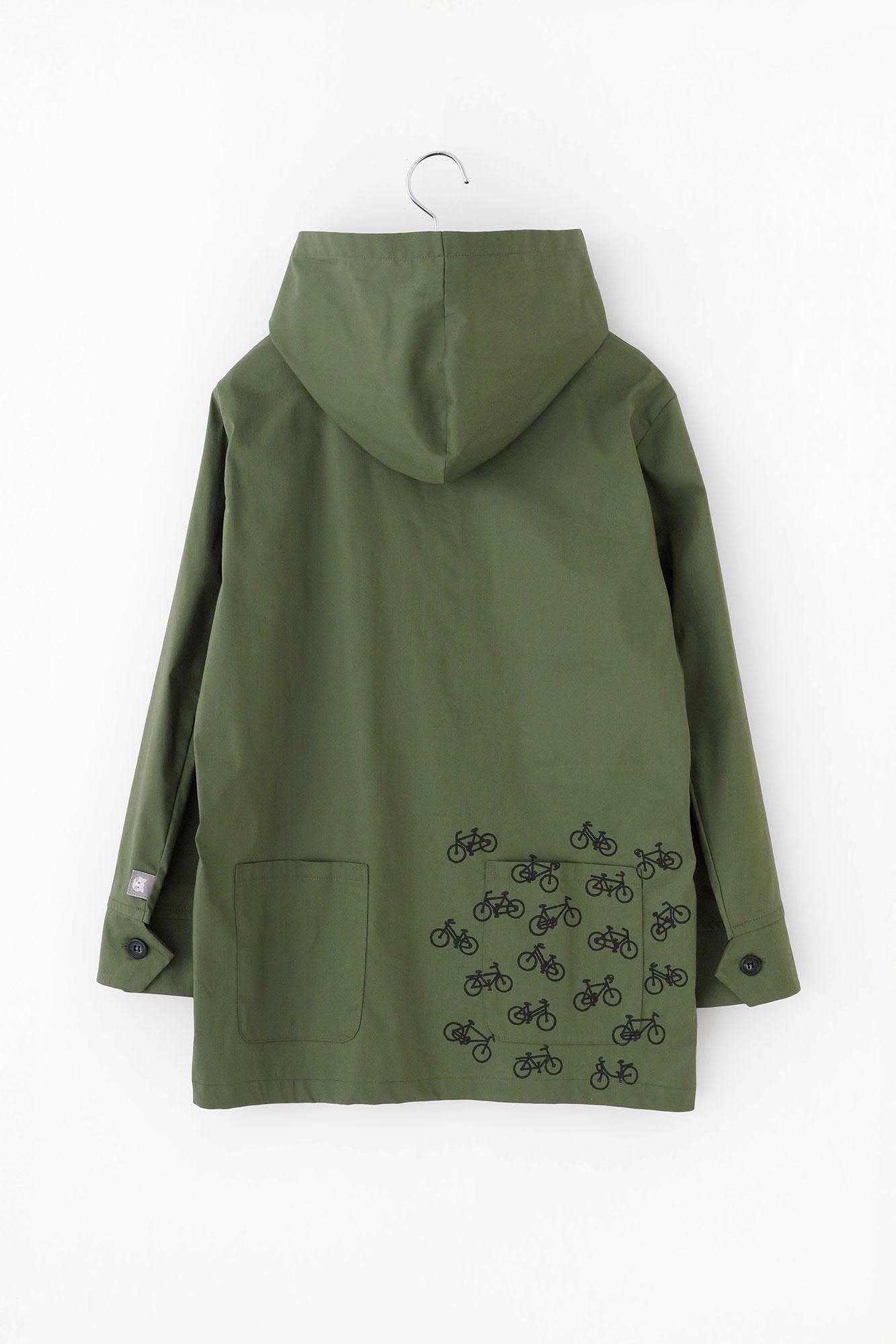 Twill ZIP UP Hooded Jacket / Olive Green