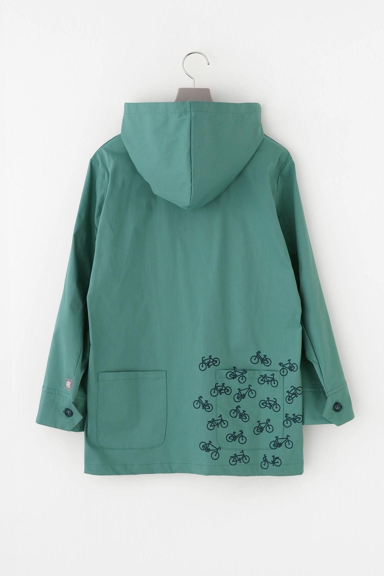 3月10日頃発送予定】ツイル ZIP UP フードジャケット／フォレストグリーン