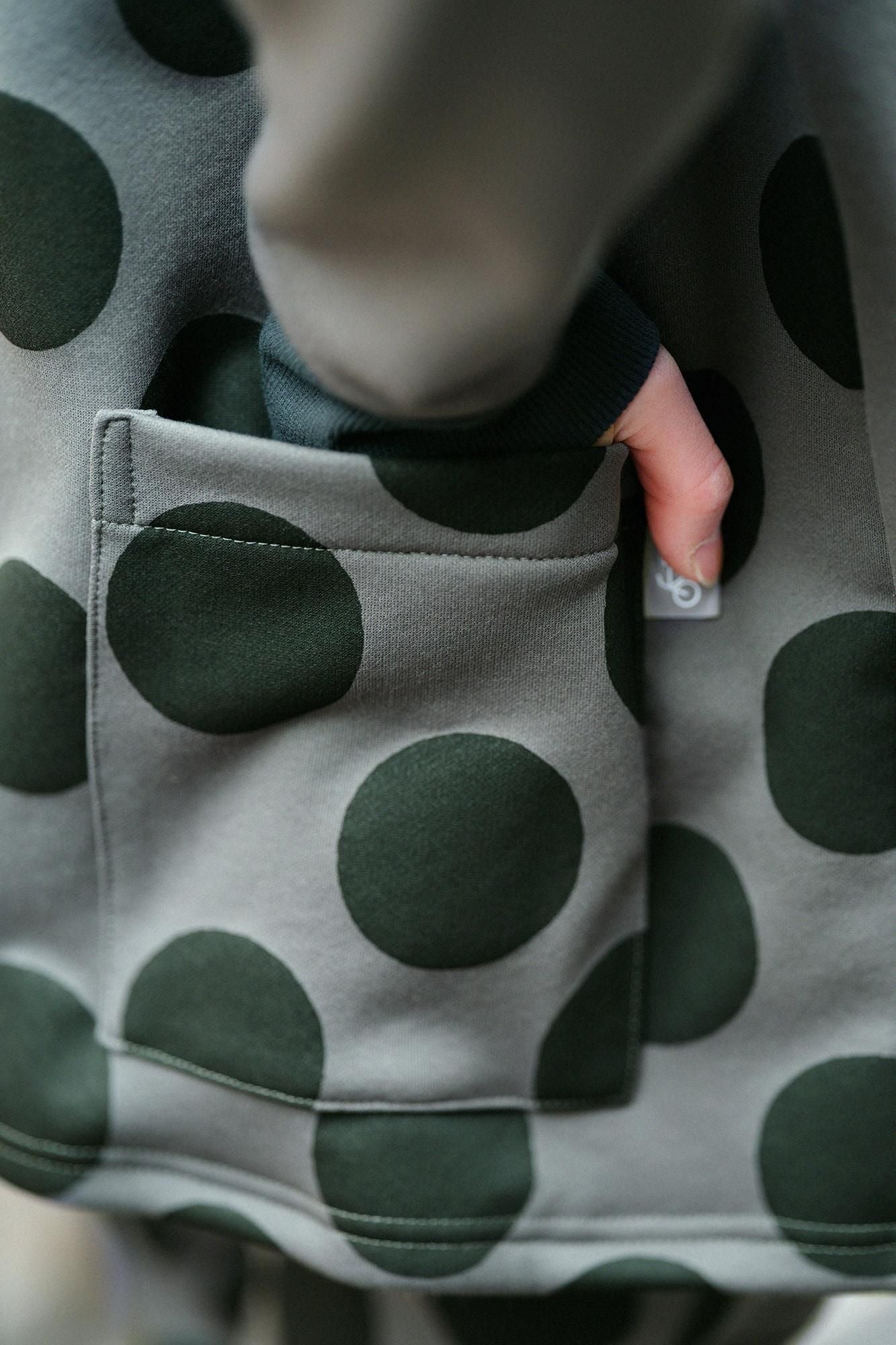 鉤針編織ZIP UP BIKE外套／灰色x MBP