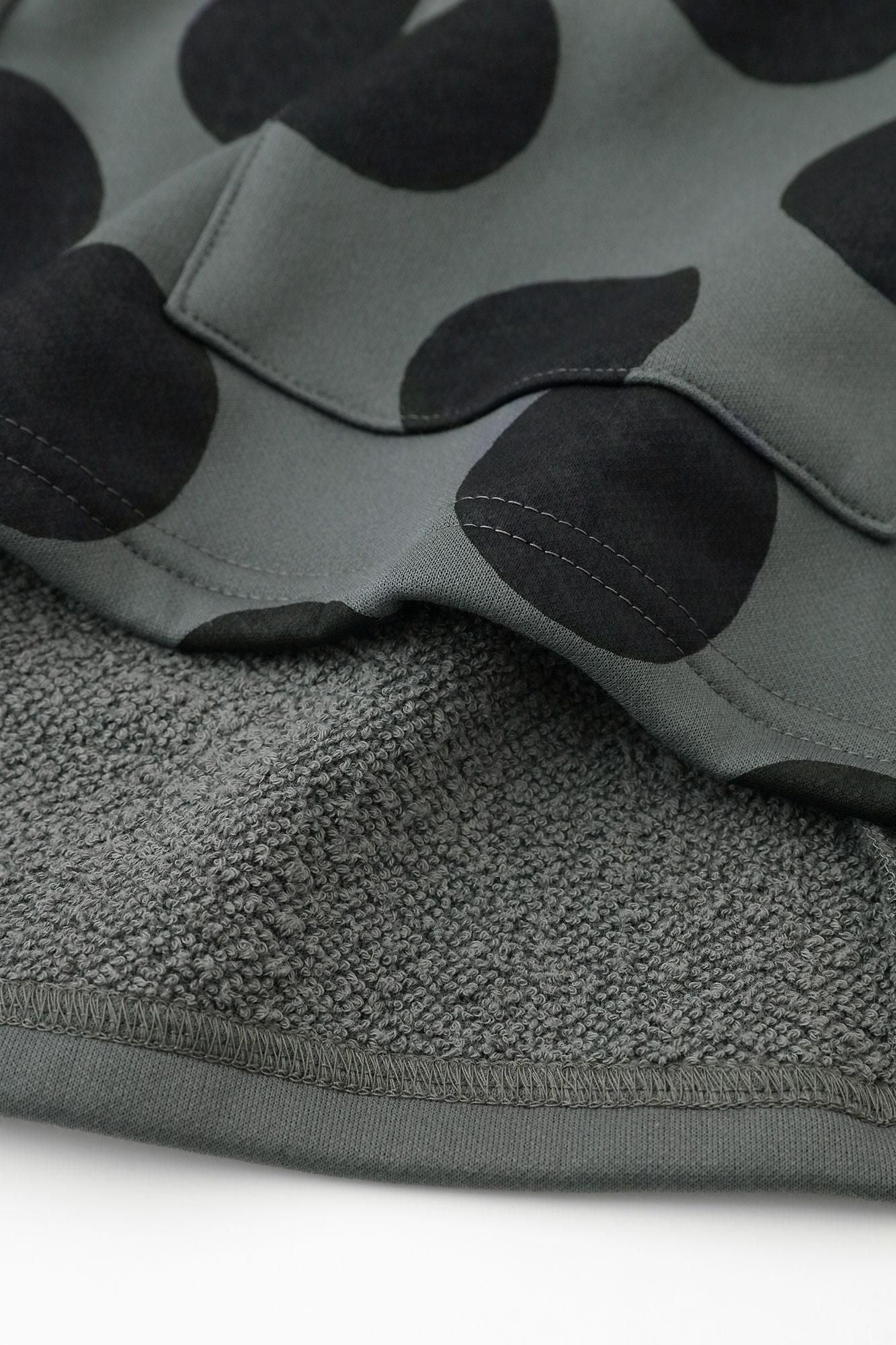 鉤針編織ZIP UP BIKE外套／灰色x MBP