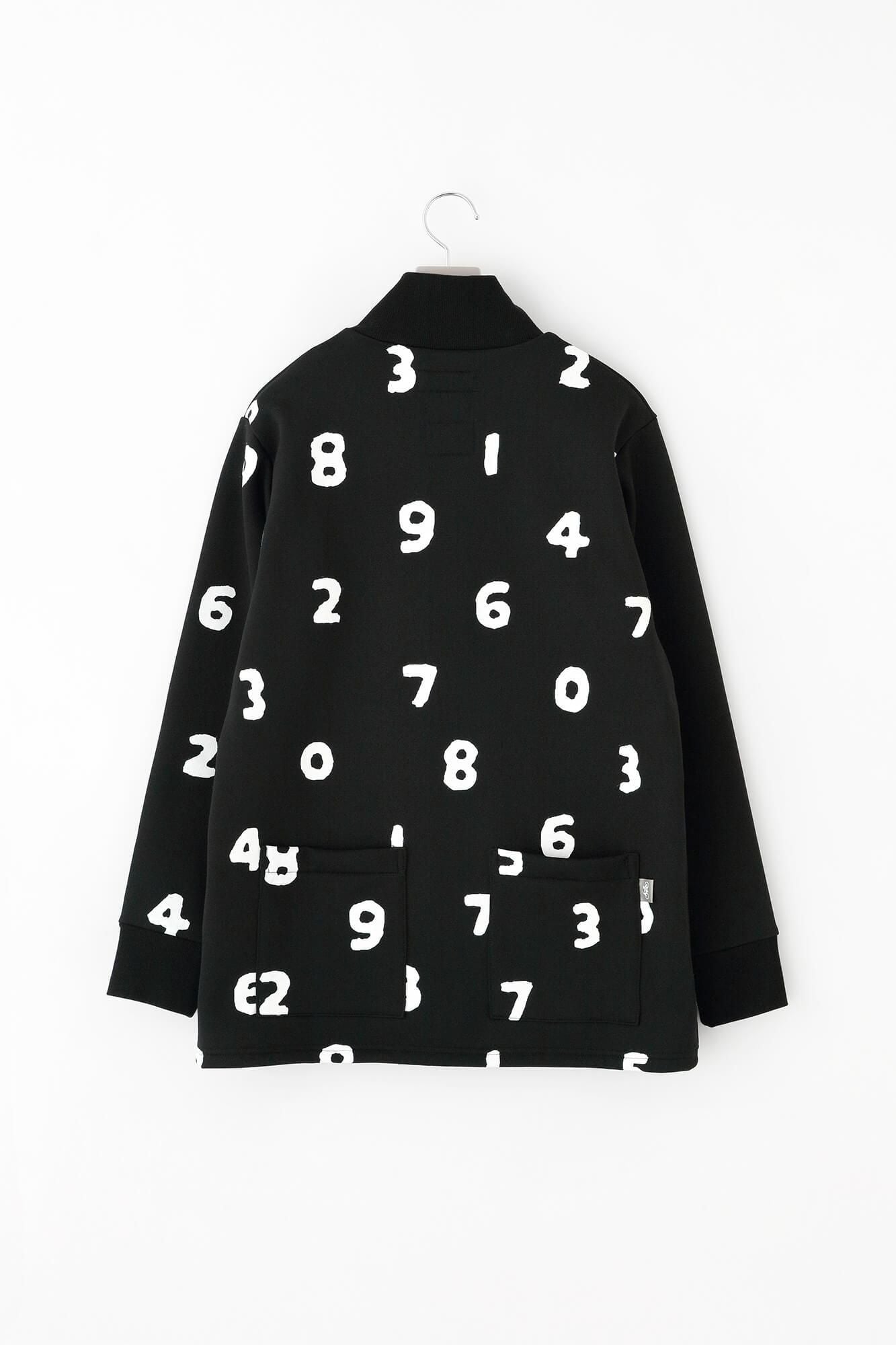 Latch Pile Knit ZIP UP BIKE Blouson / Black x SO-SU-U