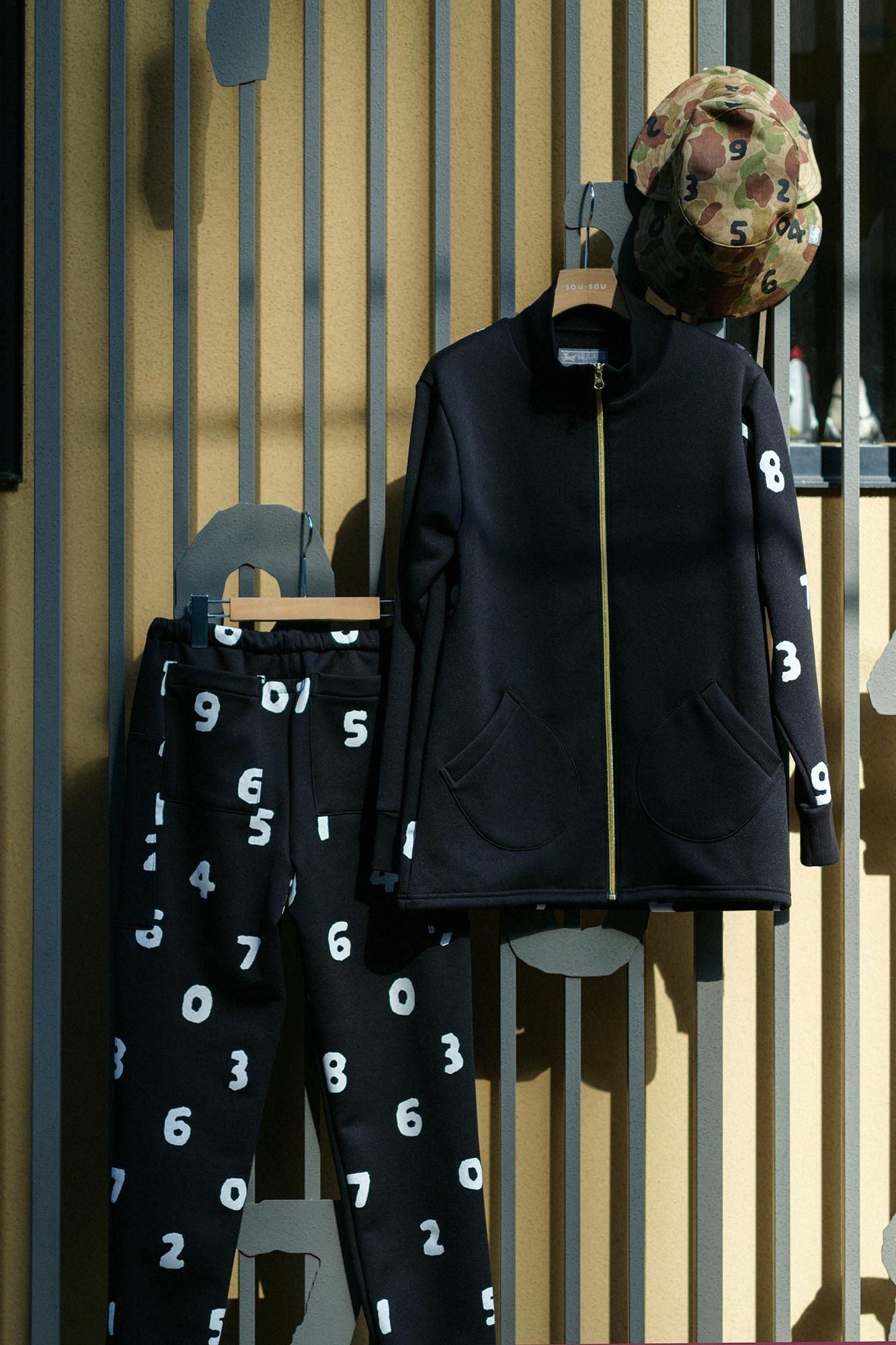 Latch Pile Knit ZIP UP BIKE Blouson / Black x SO-SU-U