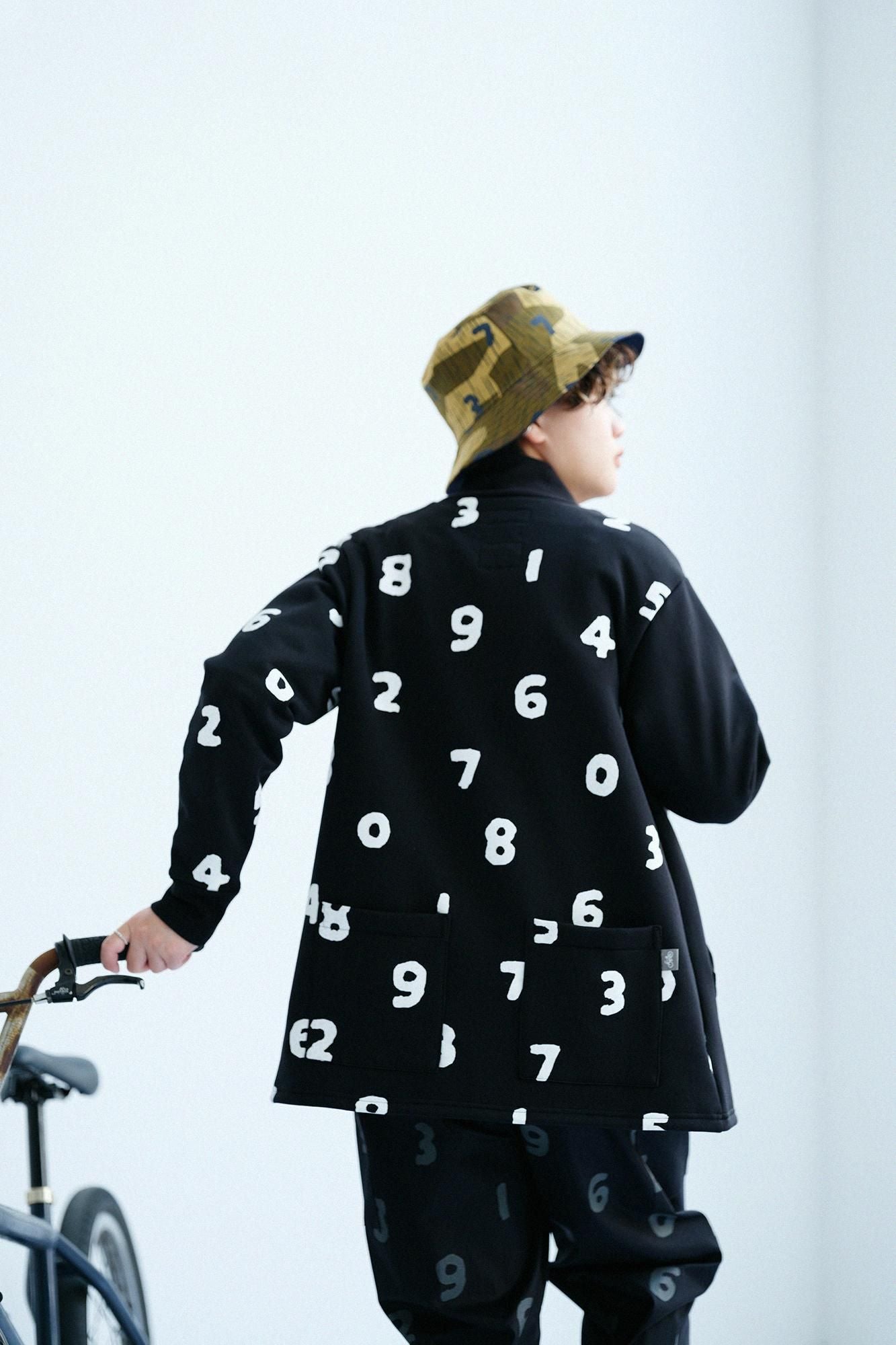 Latch Pile Knit ZIP UP BIKE Blouson / Black x SO-SU-U