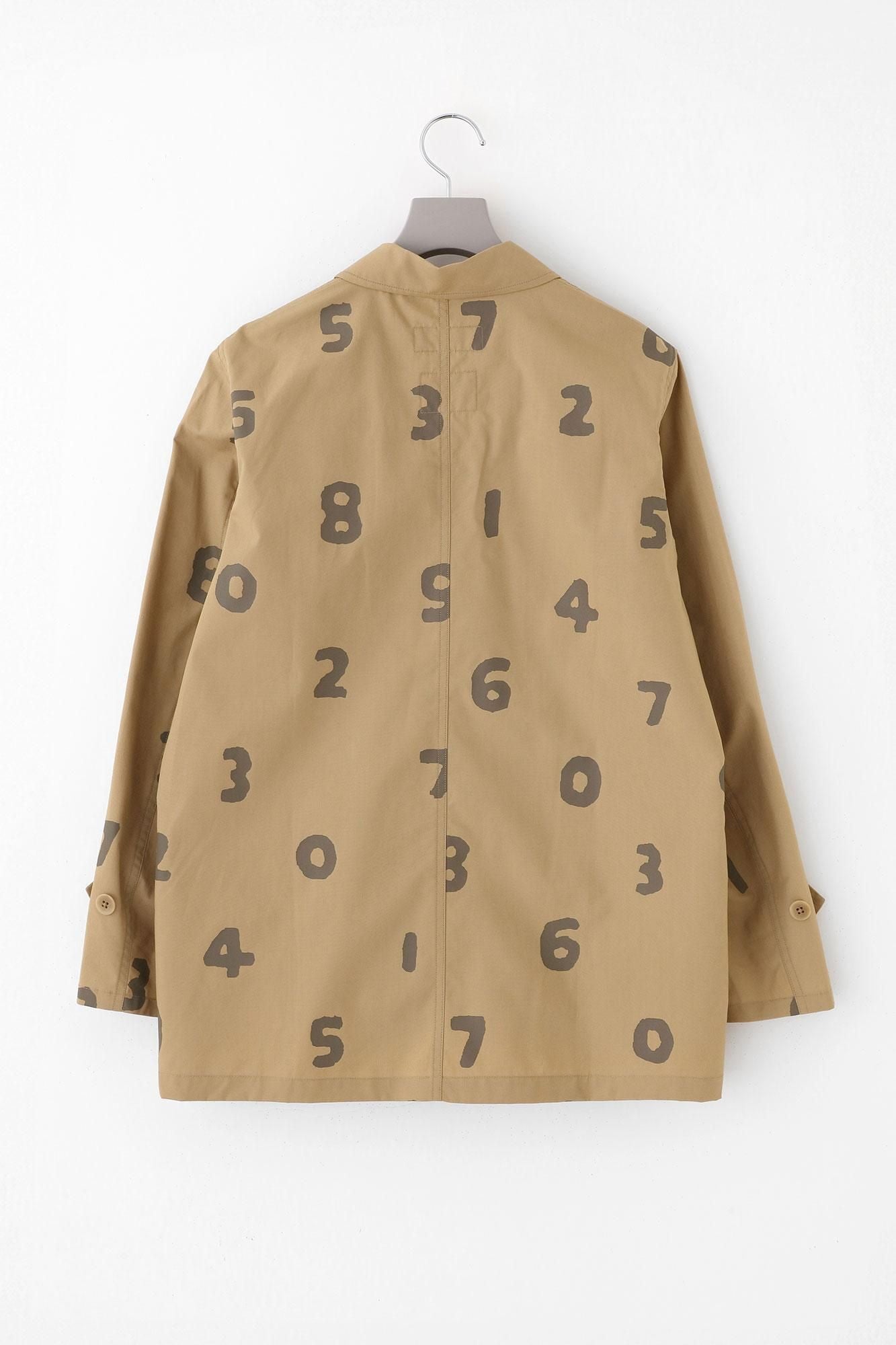 High Density Typewriter Cloth Cargo Jacket / Biscuit × SO-SU-U