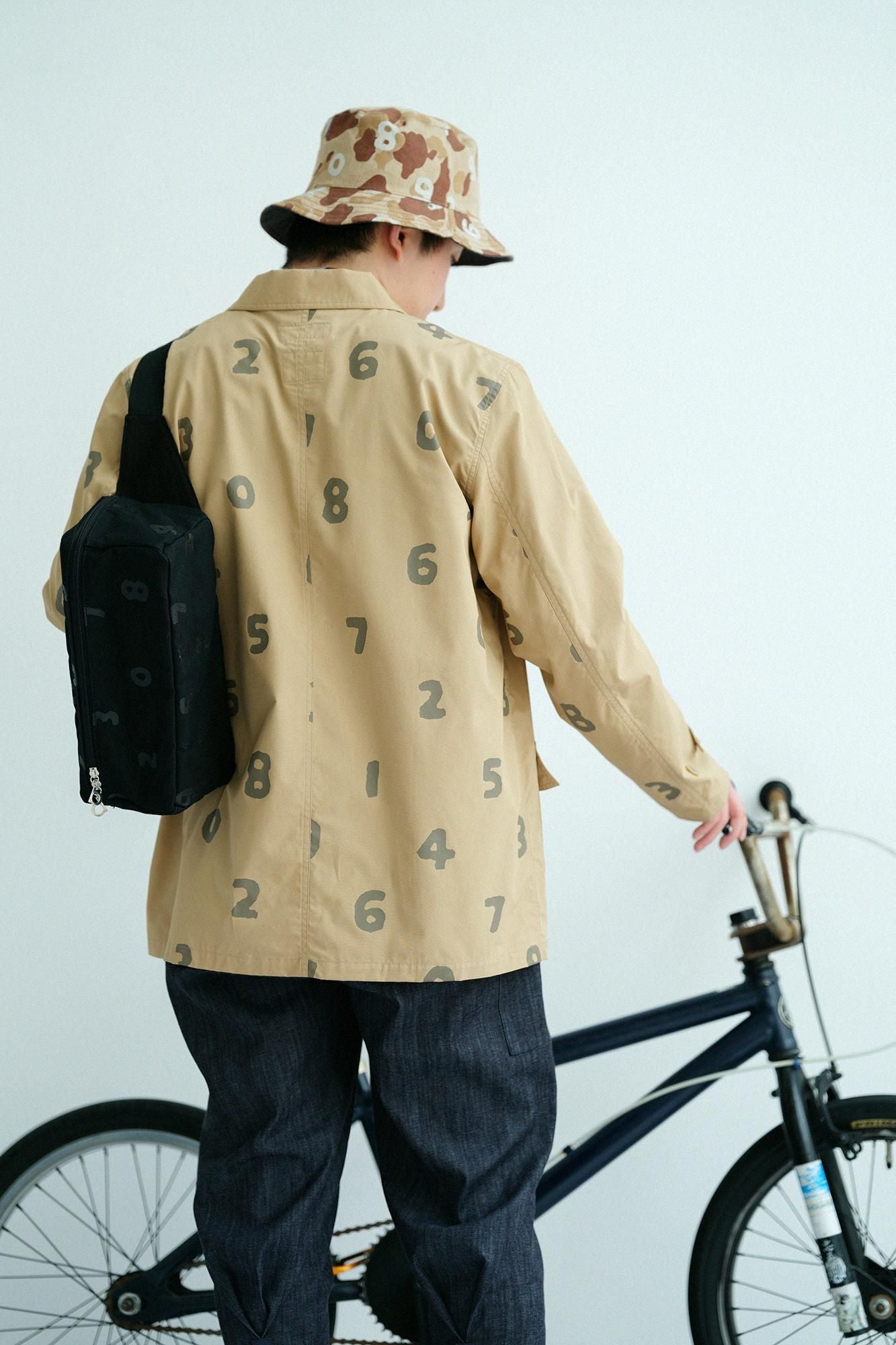 High Density Typewriter Cloth Cargo Jacket / Biscuit × SO-SU-U