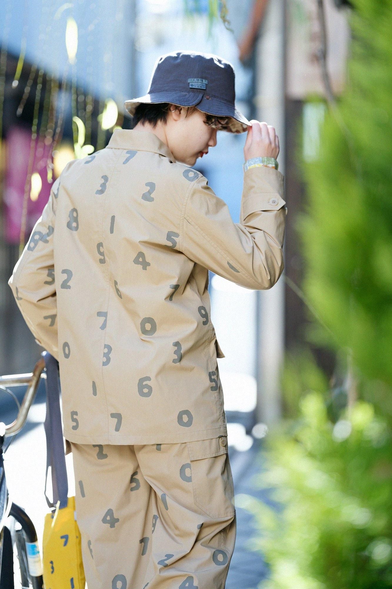 High Density Typewriter Cloth Cargo Jacket / Biscuit × SO-SU-U