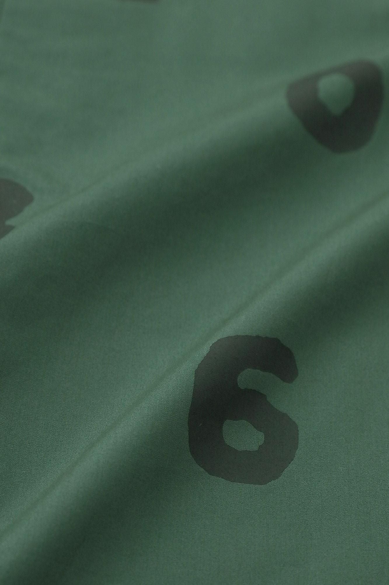 高密度打字机布货物夹克/绿色X SO-SU-U