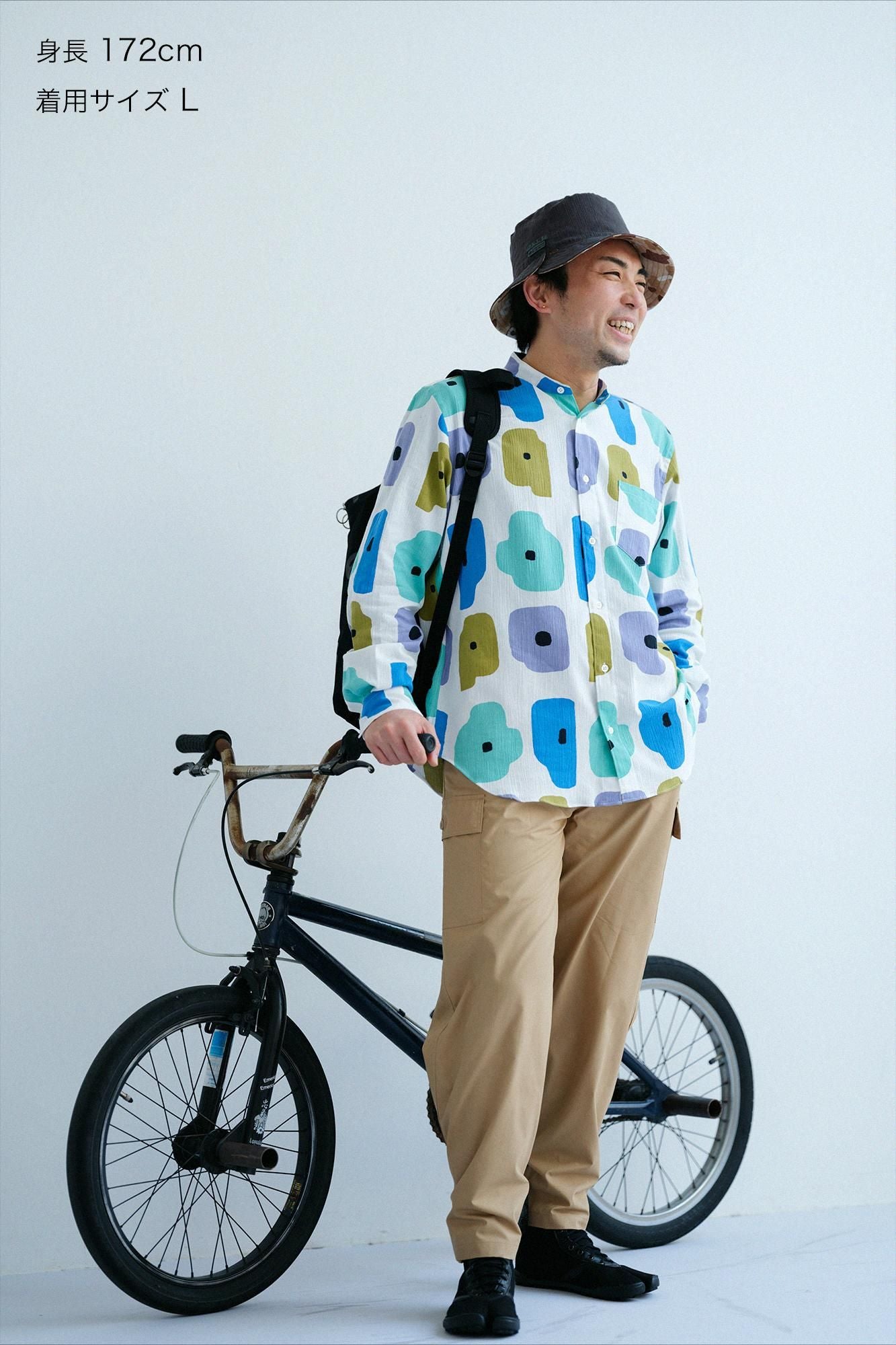 高密度 タイプライタークロス カーゴパンツ／ビスケット×SO-SU-U