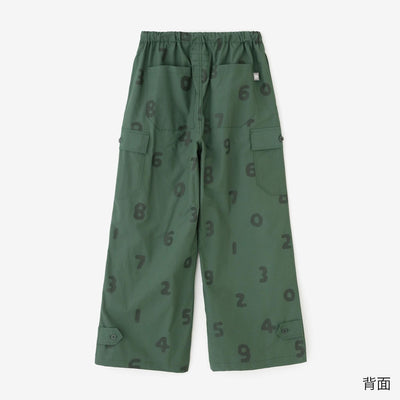 【net限定】高密度 タイプライタークロス カーゴパンツ／グリーン×SO-SU-U