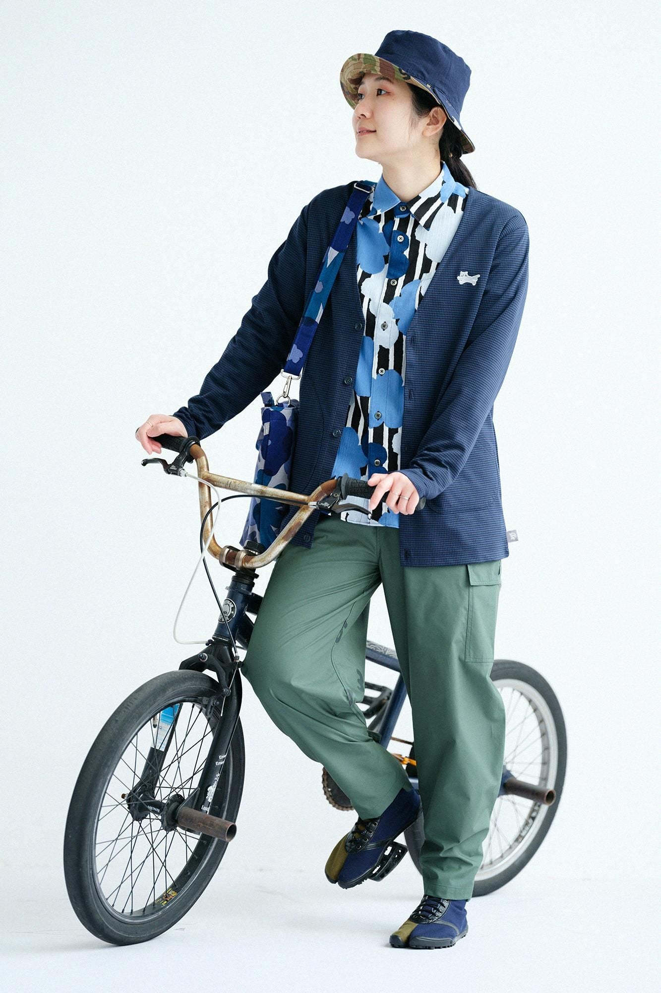 【online한정】고밀도 타입 라이터 크로스 카고팬츠/녹색 xSO-SU-U