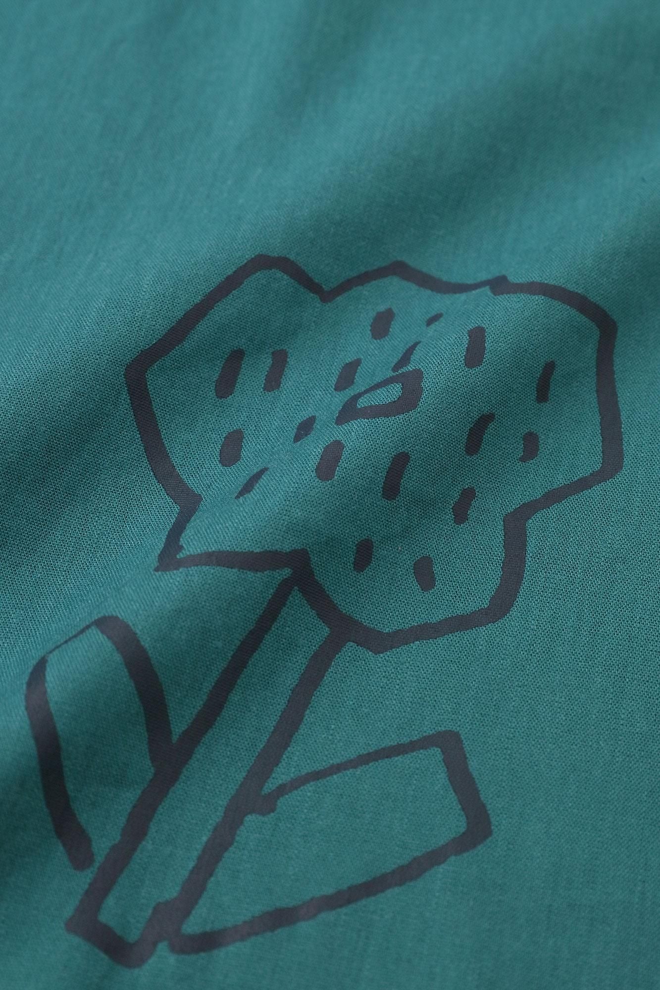 大麻人造丝自行车连衣裙/哈纳纳奇拉西鸭羽毛颜色（Kamono Hirao）