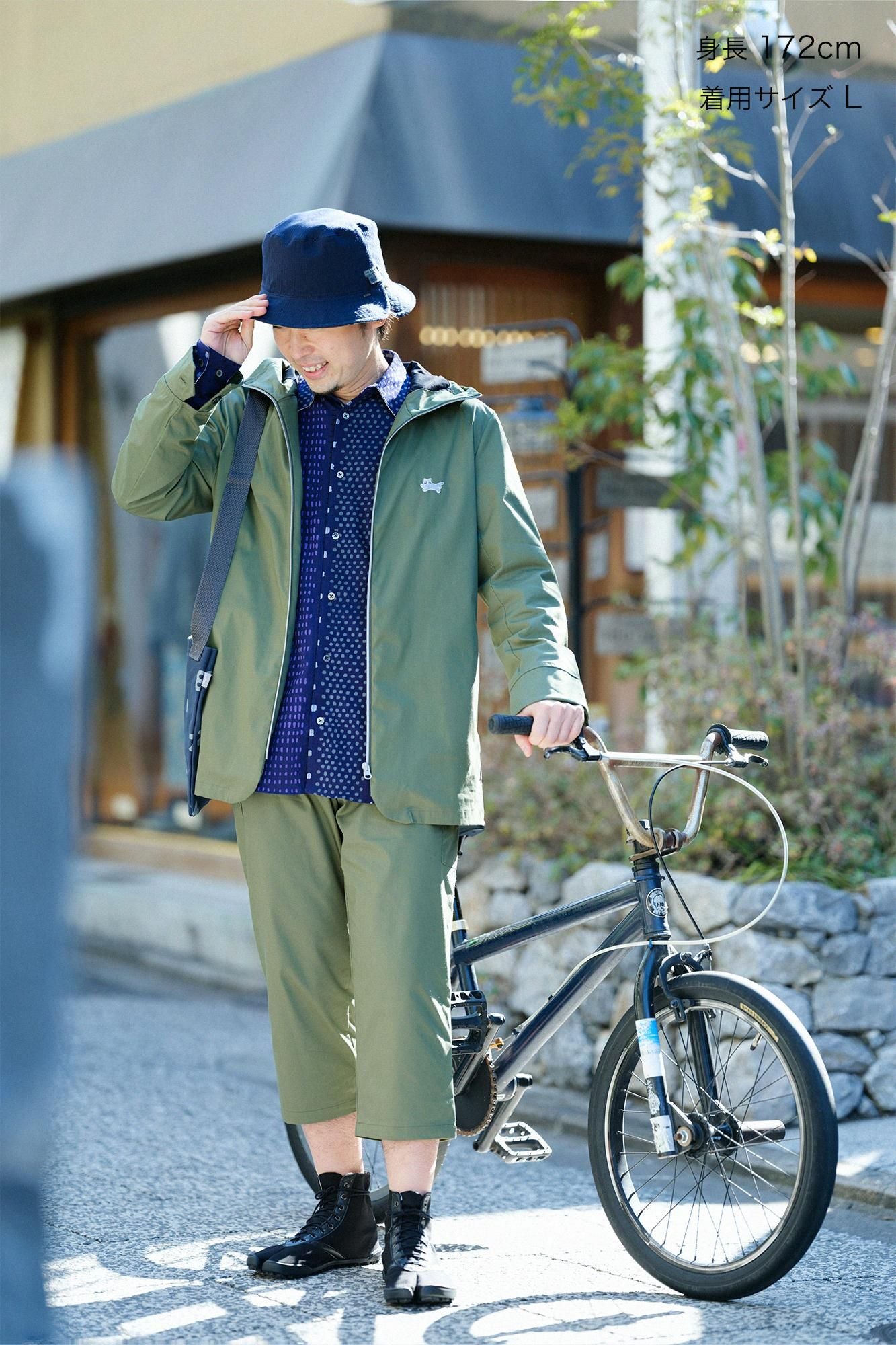 斜紋織 BIKE 七分褲/橄欖綠