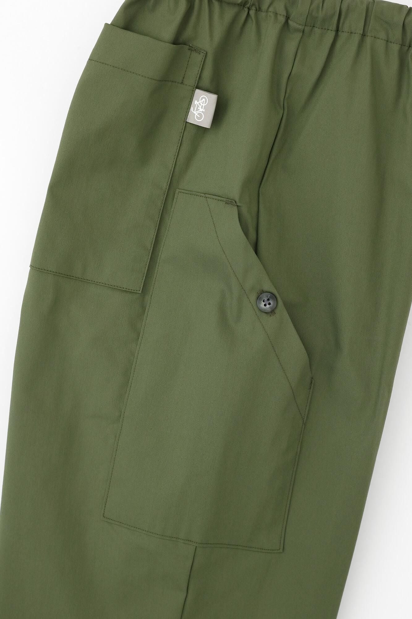 斜紋織 BIKE 七分褲/橄欖綠