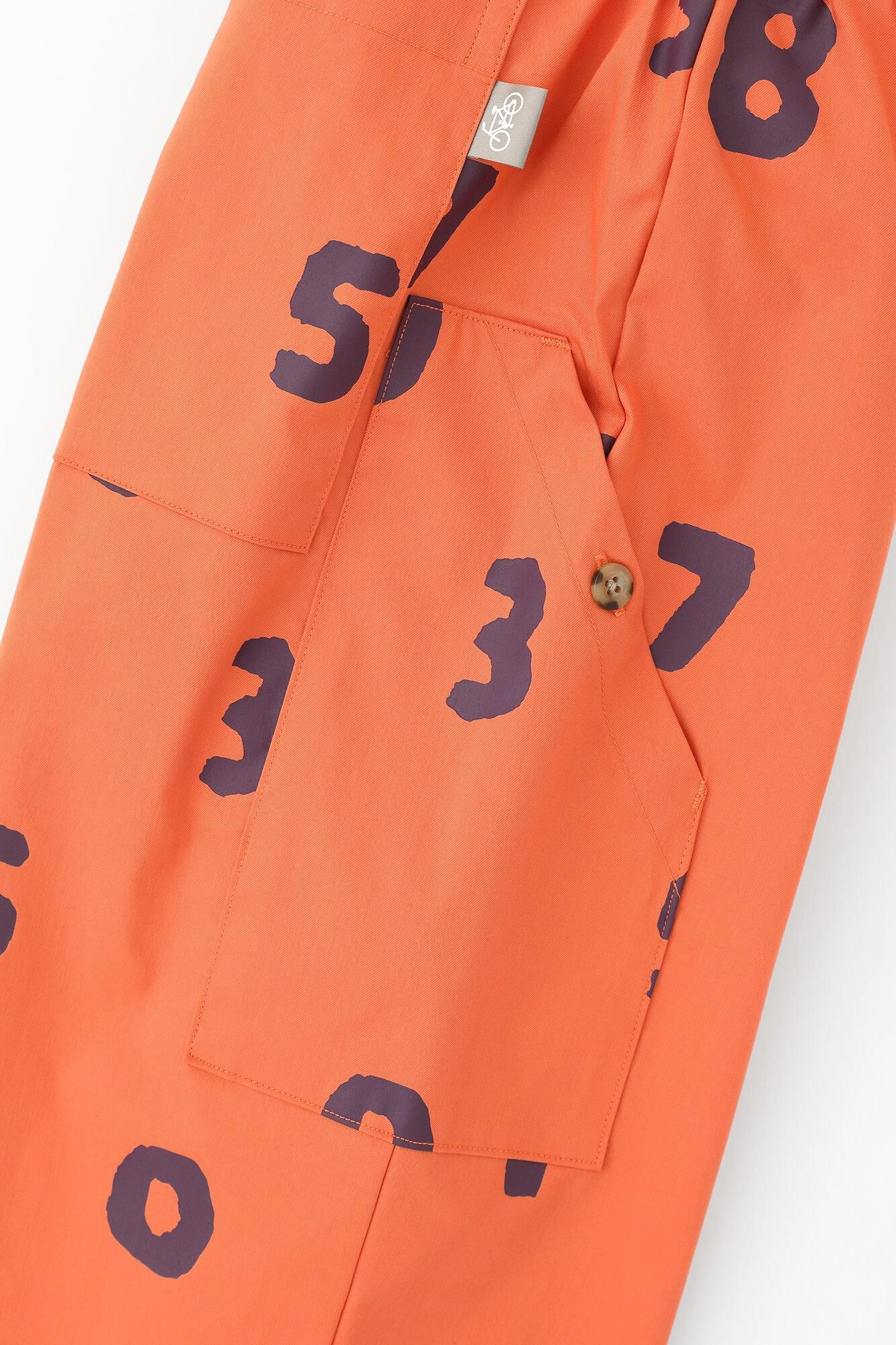 斜紋 BIKE 七分褲／SO-SU-U十數 橙色