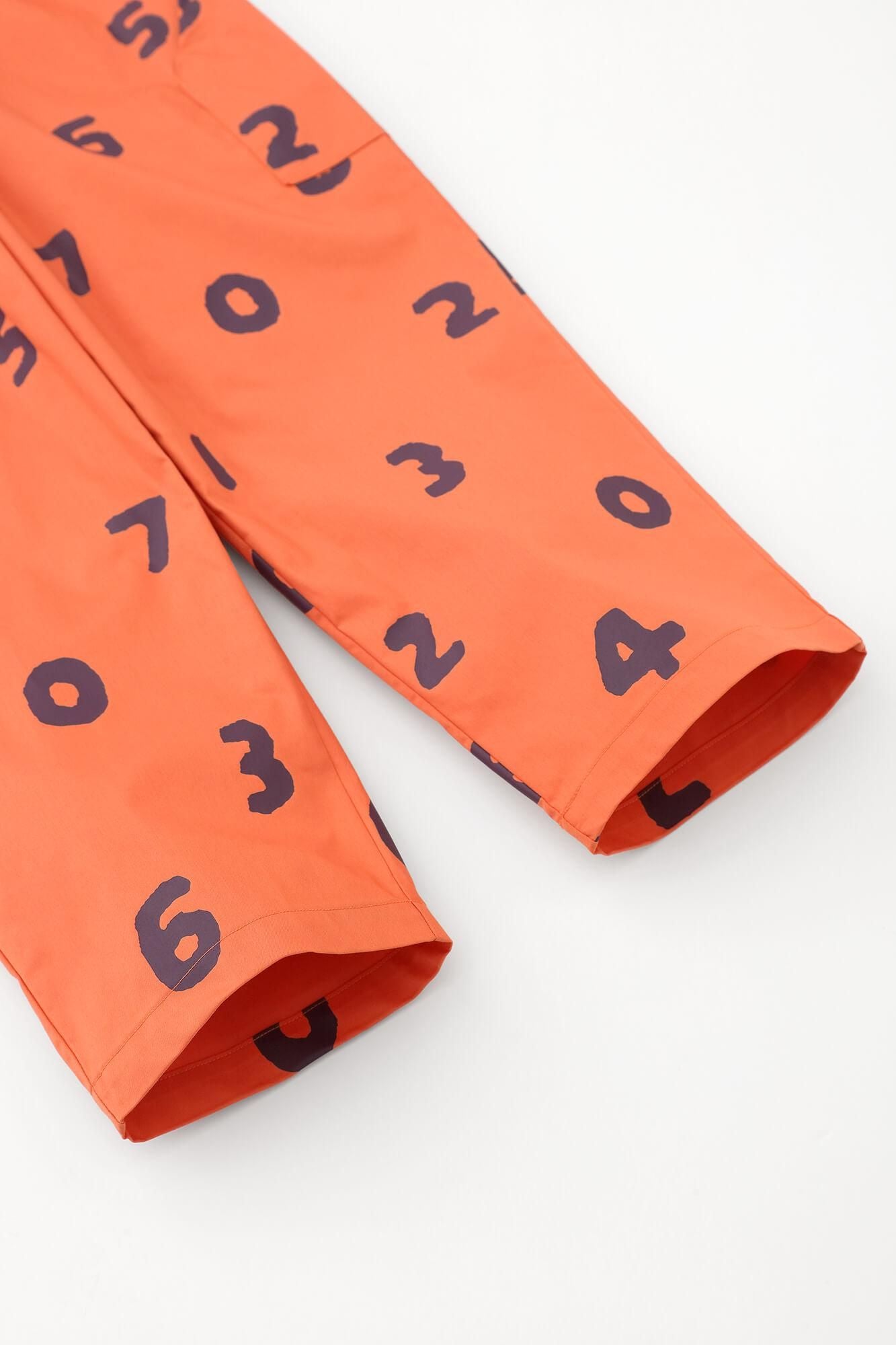 斜紋 BIKE 七分褲／SO-SU-U十數 橙色