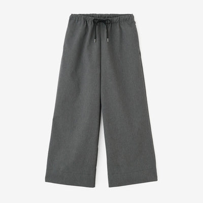 스트레치황소 와이드 팬츠／짙은회색