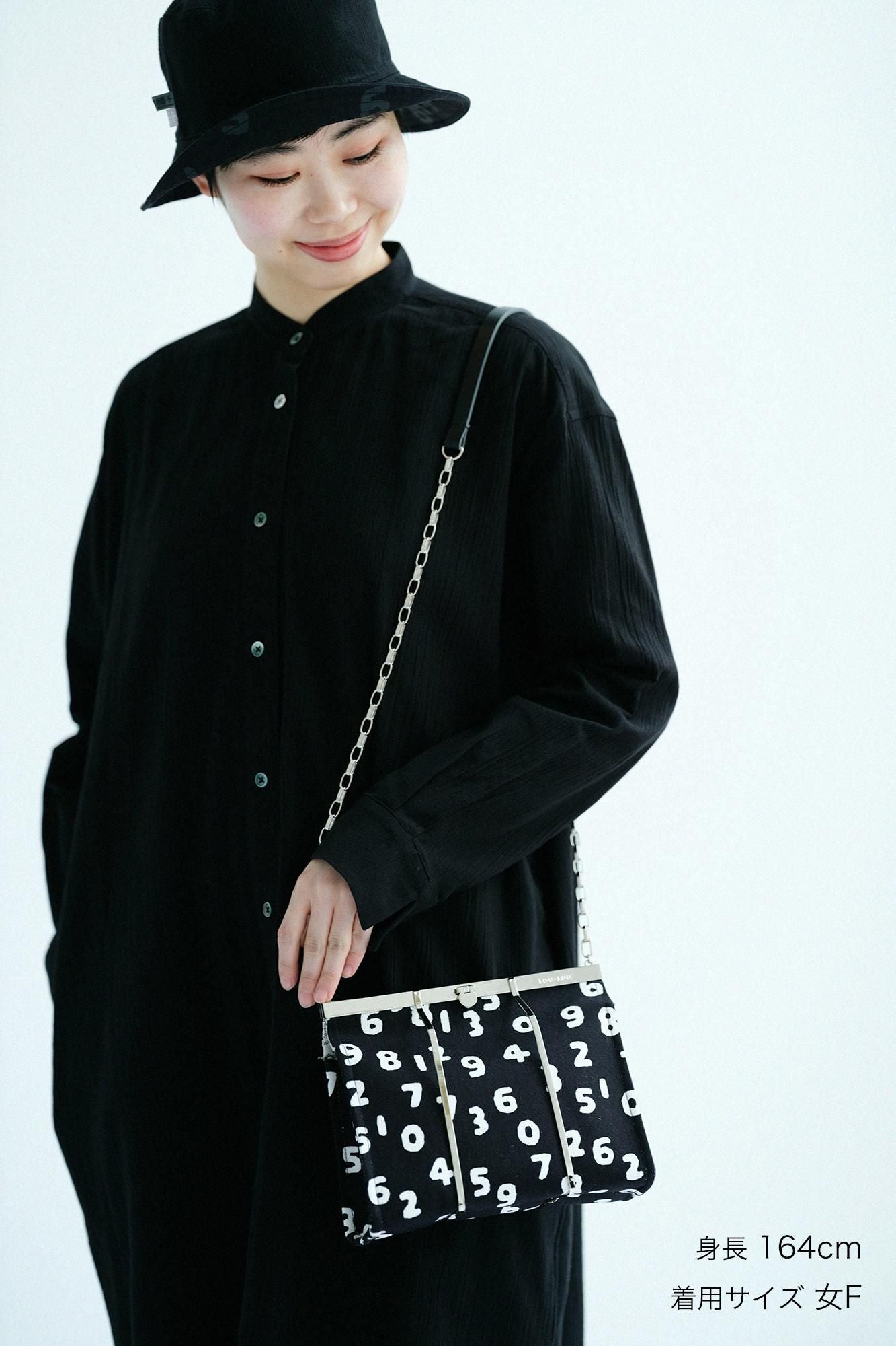 Chizimi Cotton 20/20 Gran Shirt Dress / Black