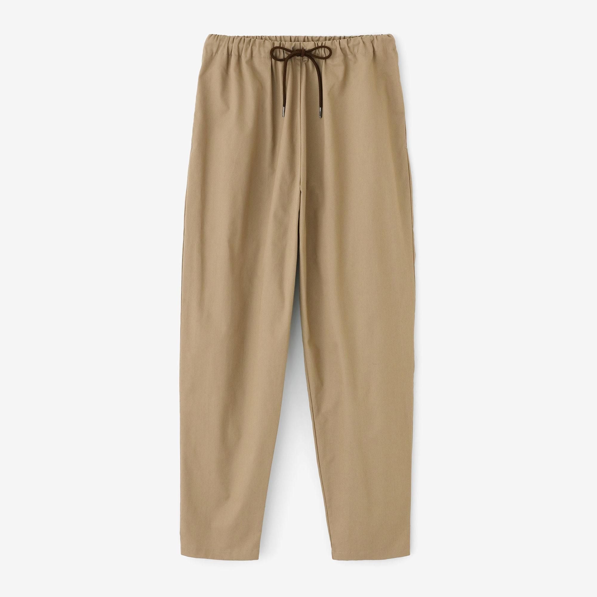 soe ソーイ イージースラックス テーパードパンツ ブラウン サイズ2 soe（ソーイ）の「STRAIGHT SLACKS（スラックス）」 - WEAR