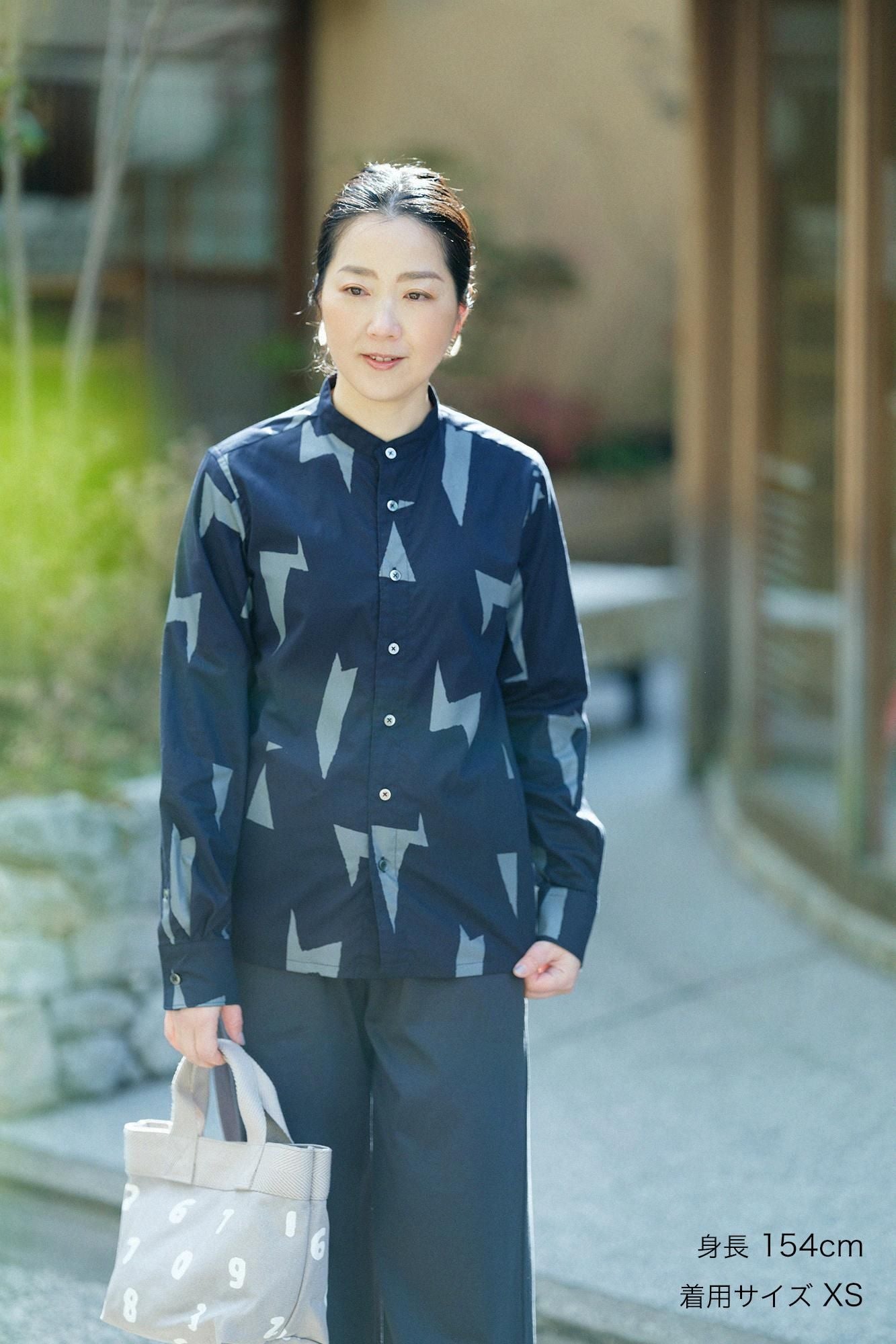 棉花架支架领子衬衫SP/天蓝色