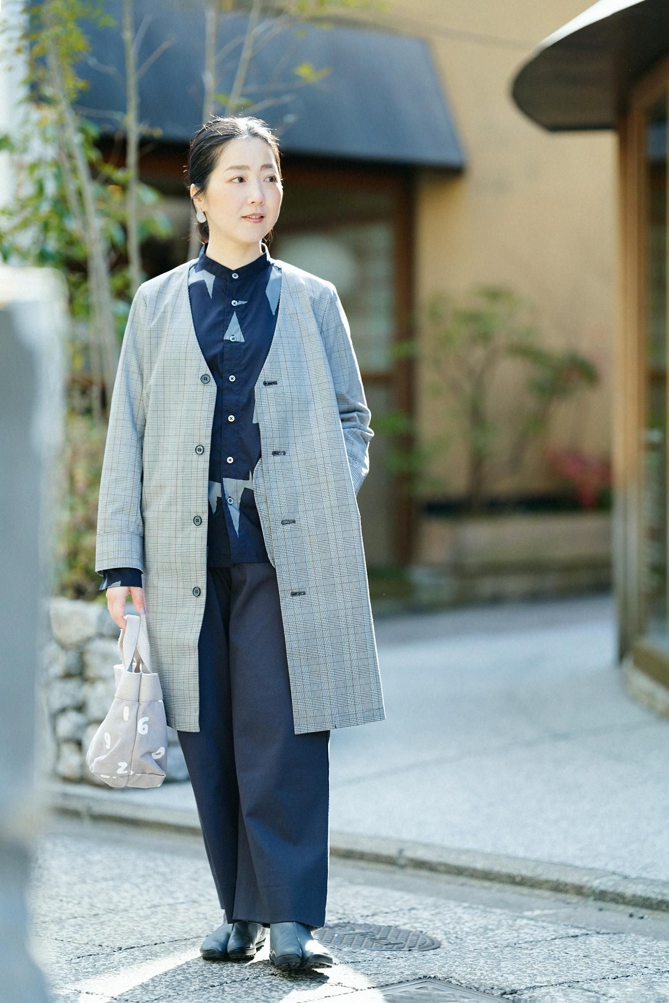 棉花架支架领子衬衫SP/天蓝色