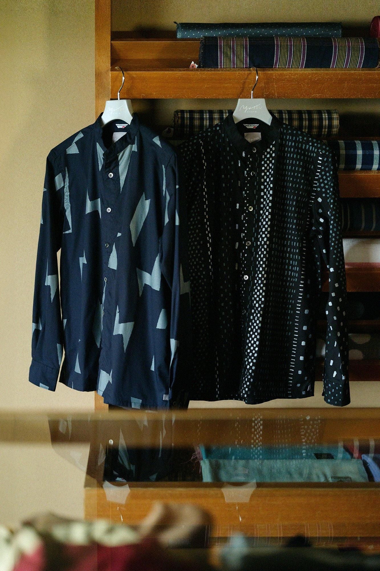 棉花架支架领子衬衫SP/天蓝色