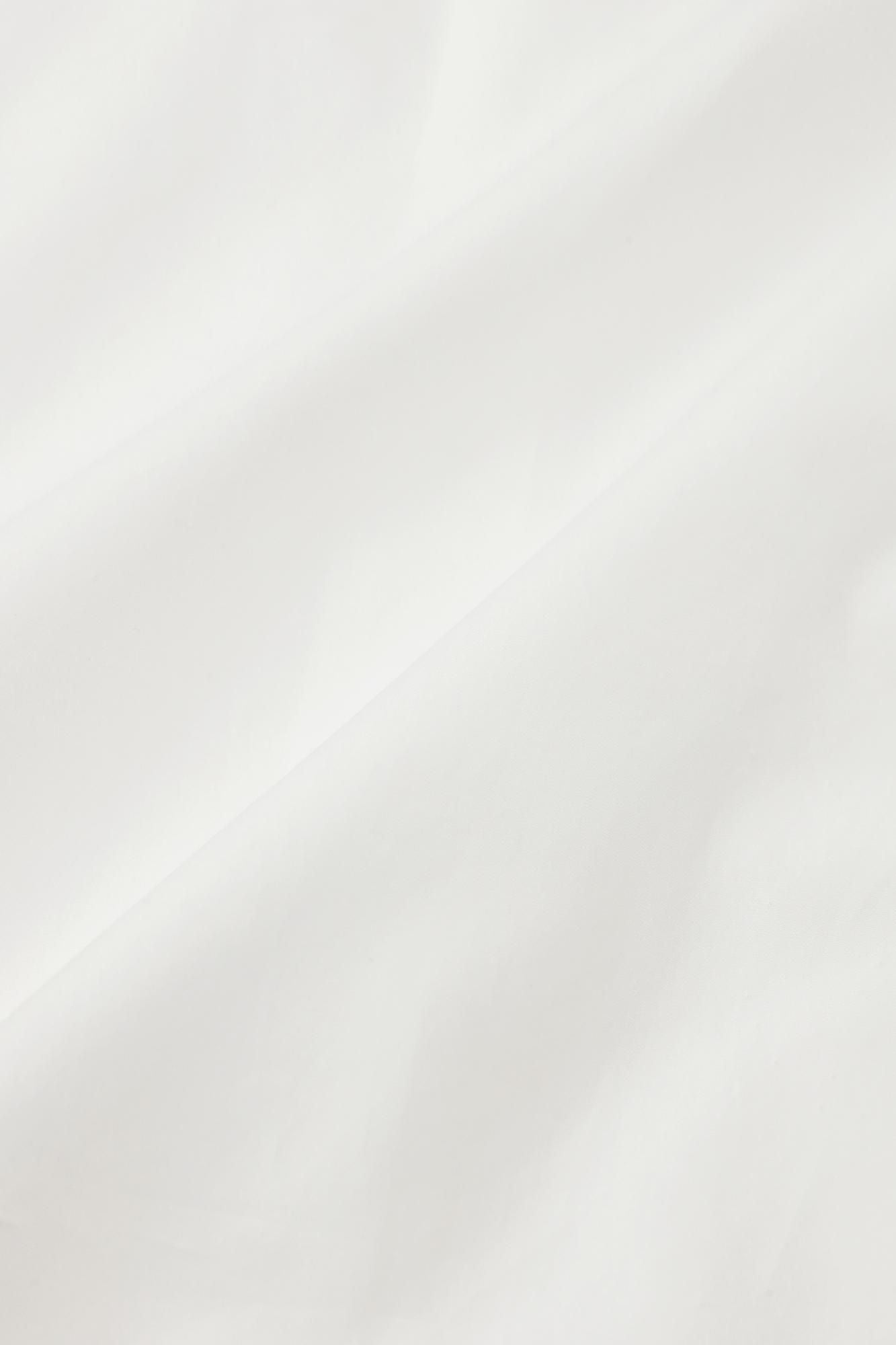 200雙線密織平紋布襯衫／白色