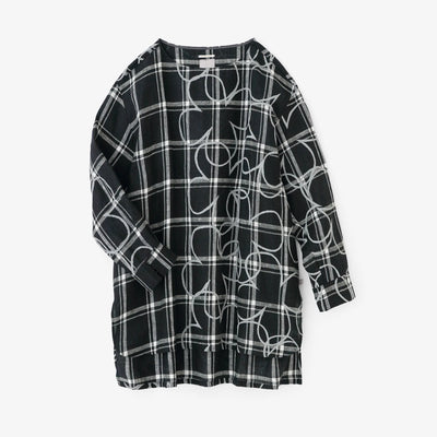 Linen Check Gran Tunic / Tobi and Blank