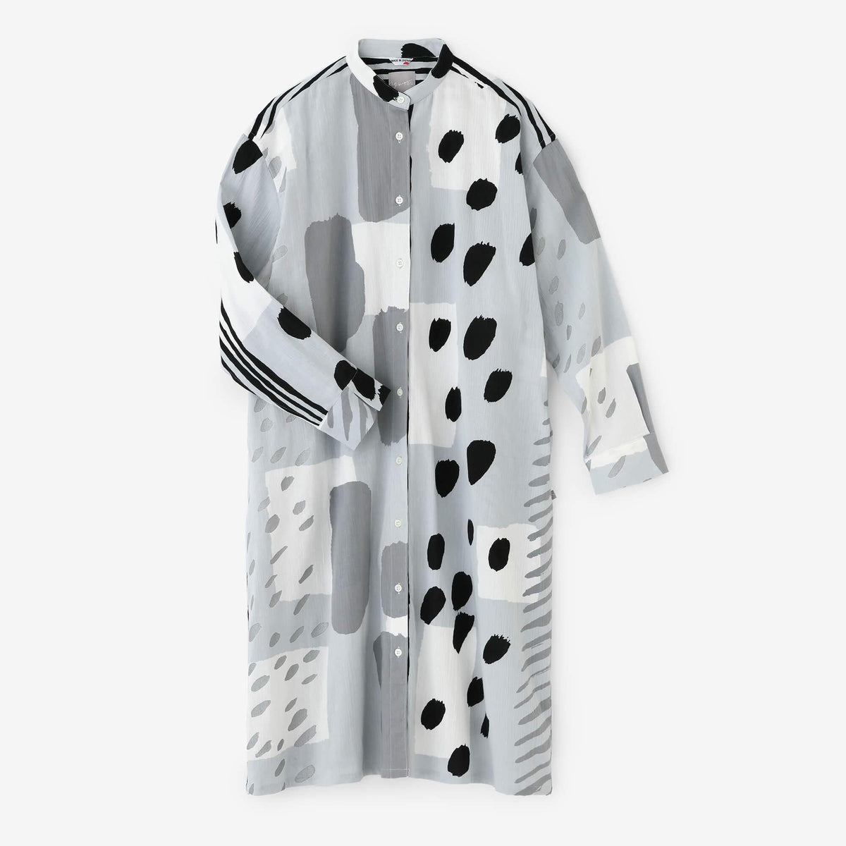 高島縮 20/20 グランシャツワンピース／路地（ろじ）