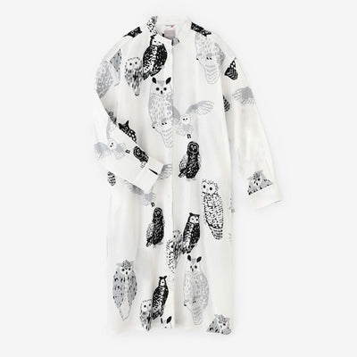 타카시마치지미 20/20 그란 셔츠 원피스／올빼미