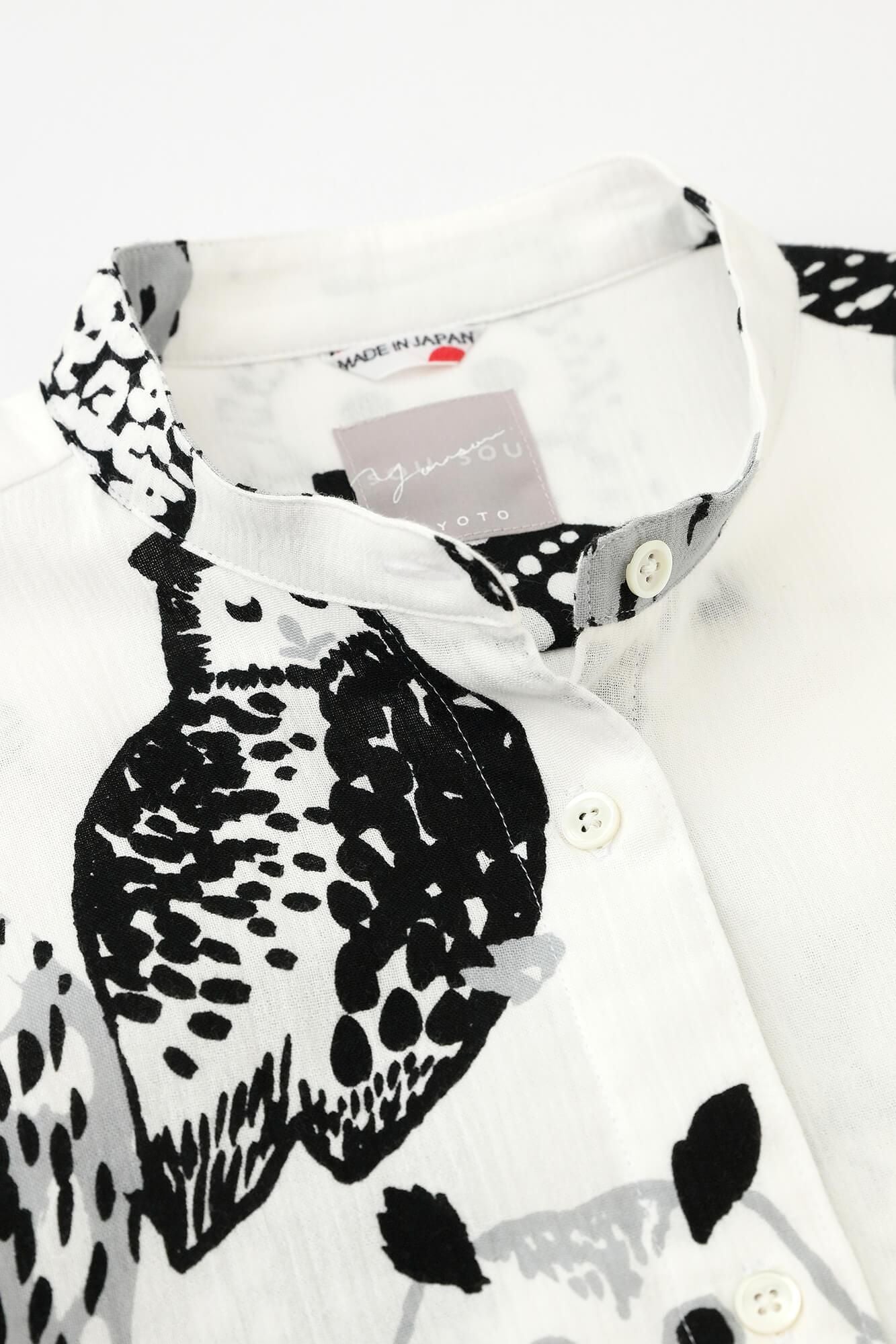 高島縮 20/20 グランシャツワンピース／ふくろう