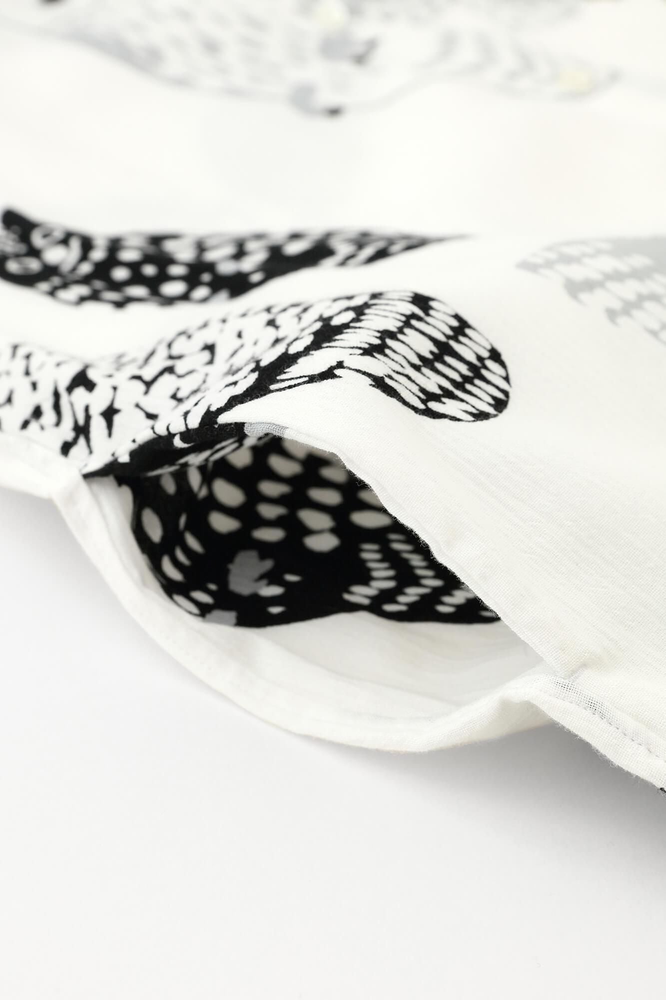 高島縮 20/20 グランシャツワンピース／ふくろう