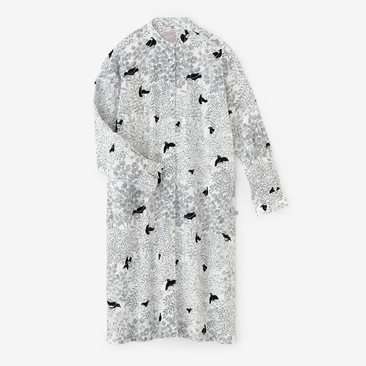 高島縮 20/20 グランシャツワンピース／さえずり