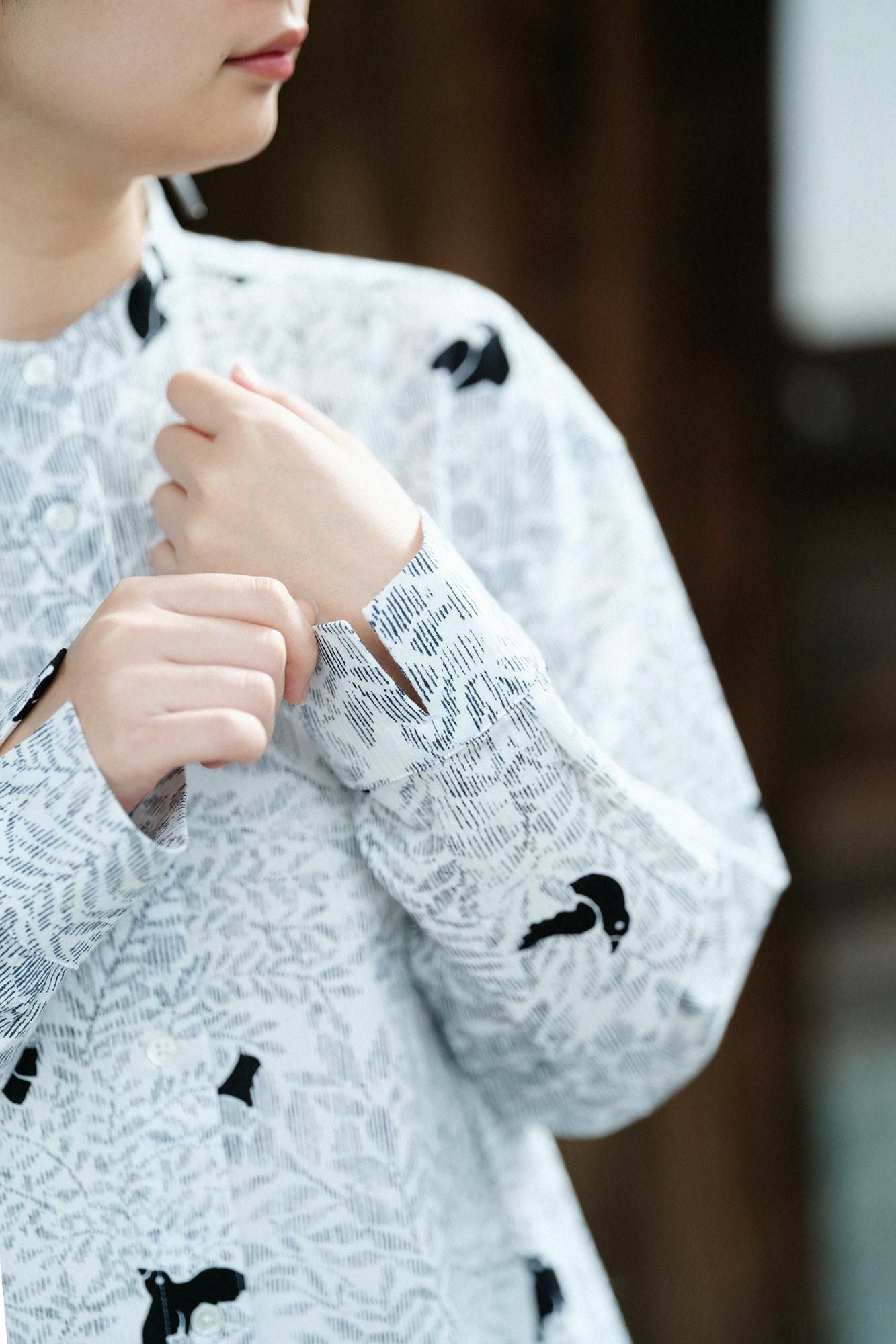 타카시마치지미 20/20 그란 셔츠 원피스／사에즈리